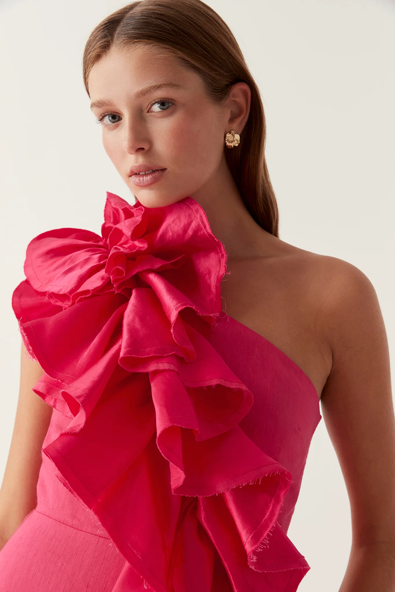 Adelia Ruffle Midi Dress - Image 4
