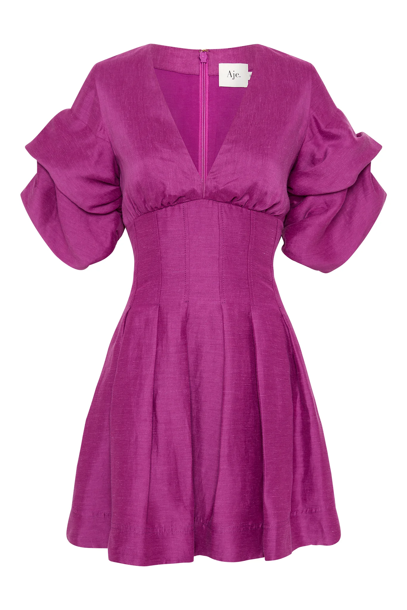Adelie Puff Sleeve Mini Dress - Image 2
