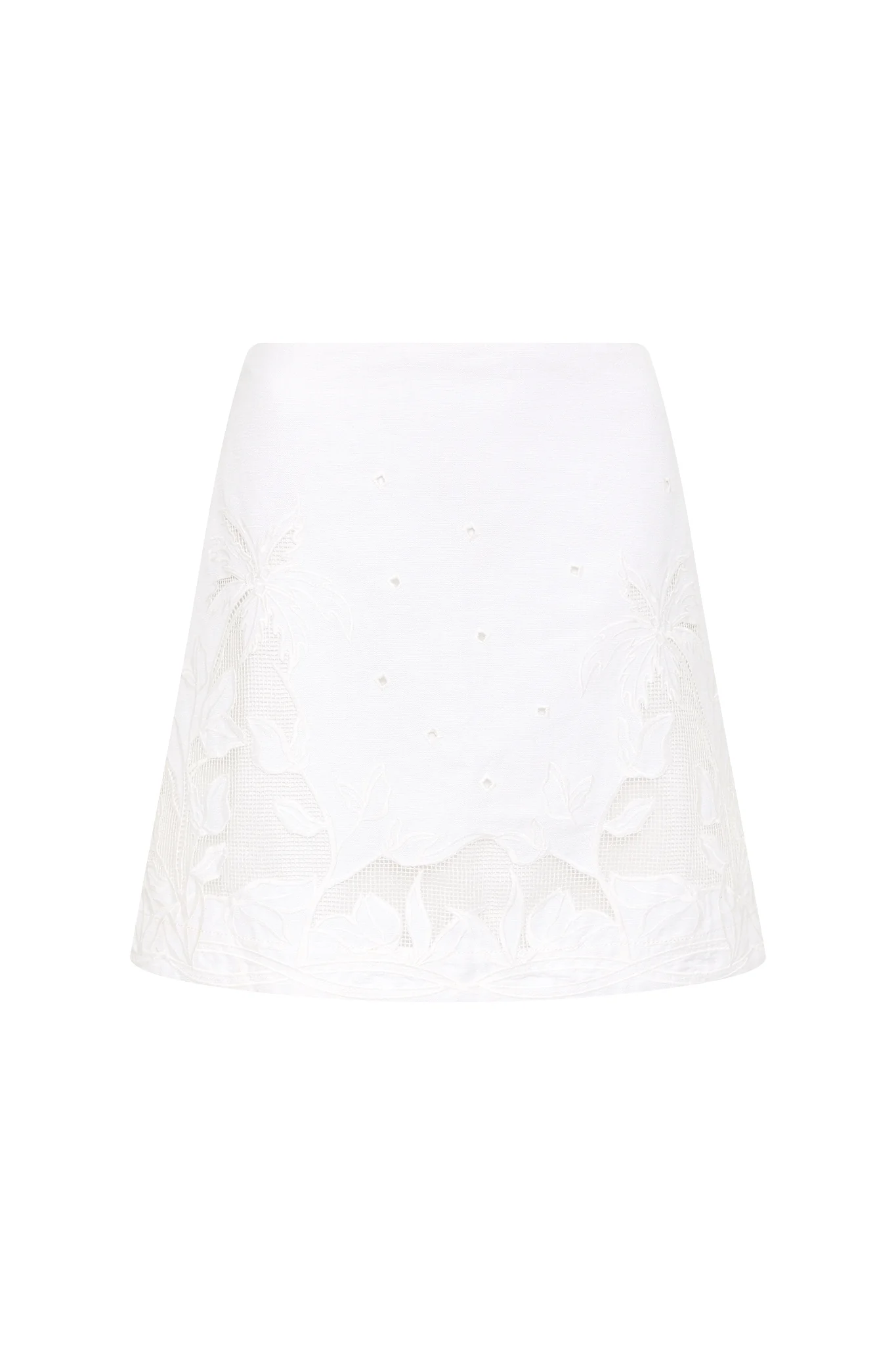 Agua Embroidered Mini Skirt - Image 2