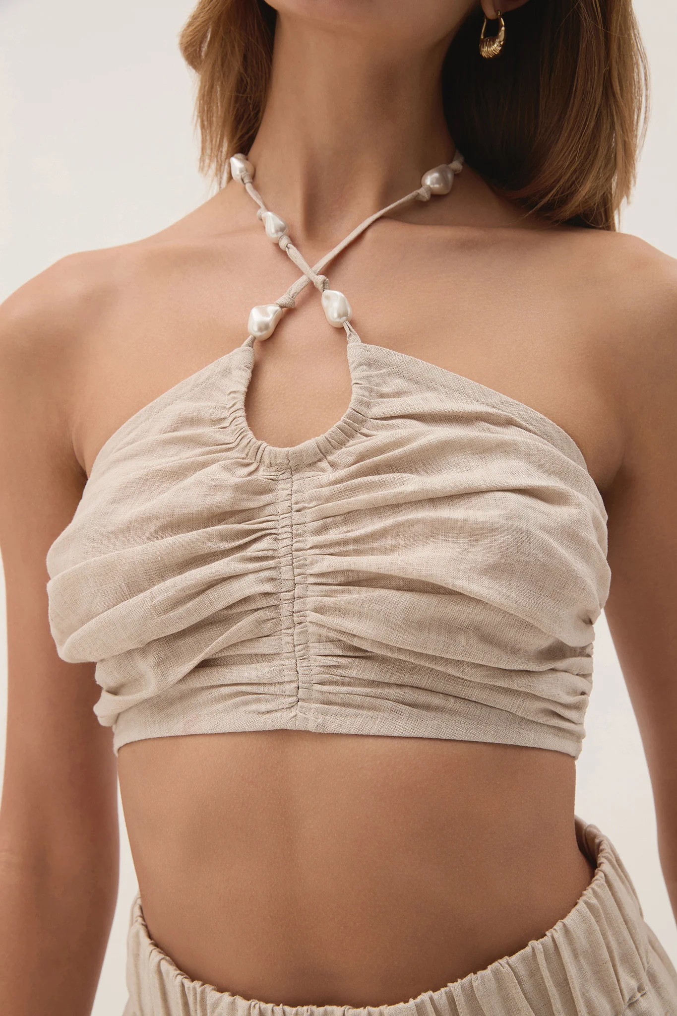 Akoya Ruched Tie Top - Image 4