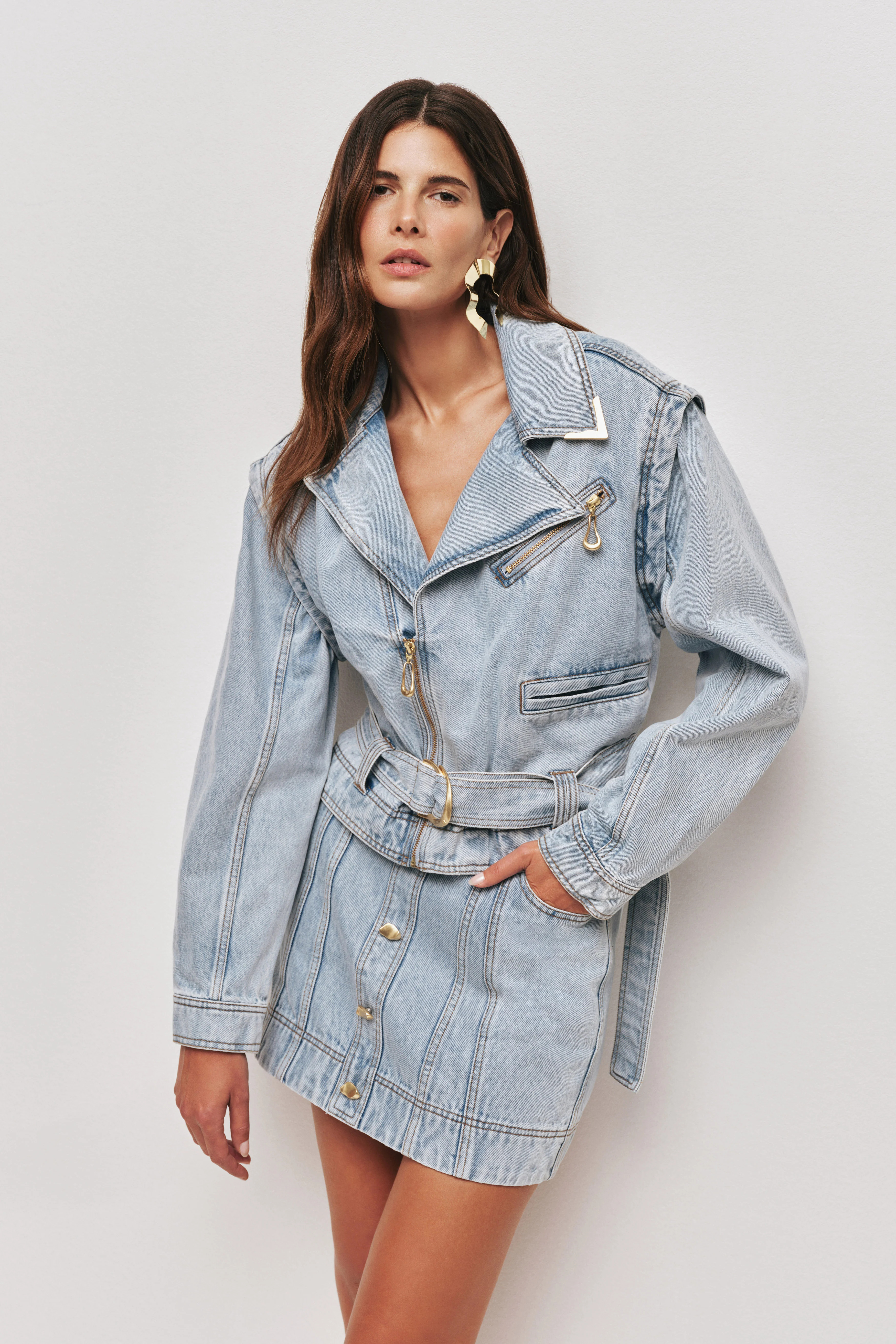 Amie Denim Mini Skirt - Image 4