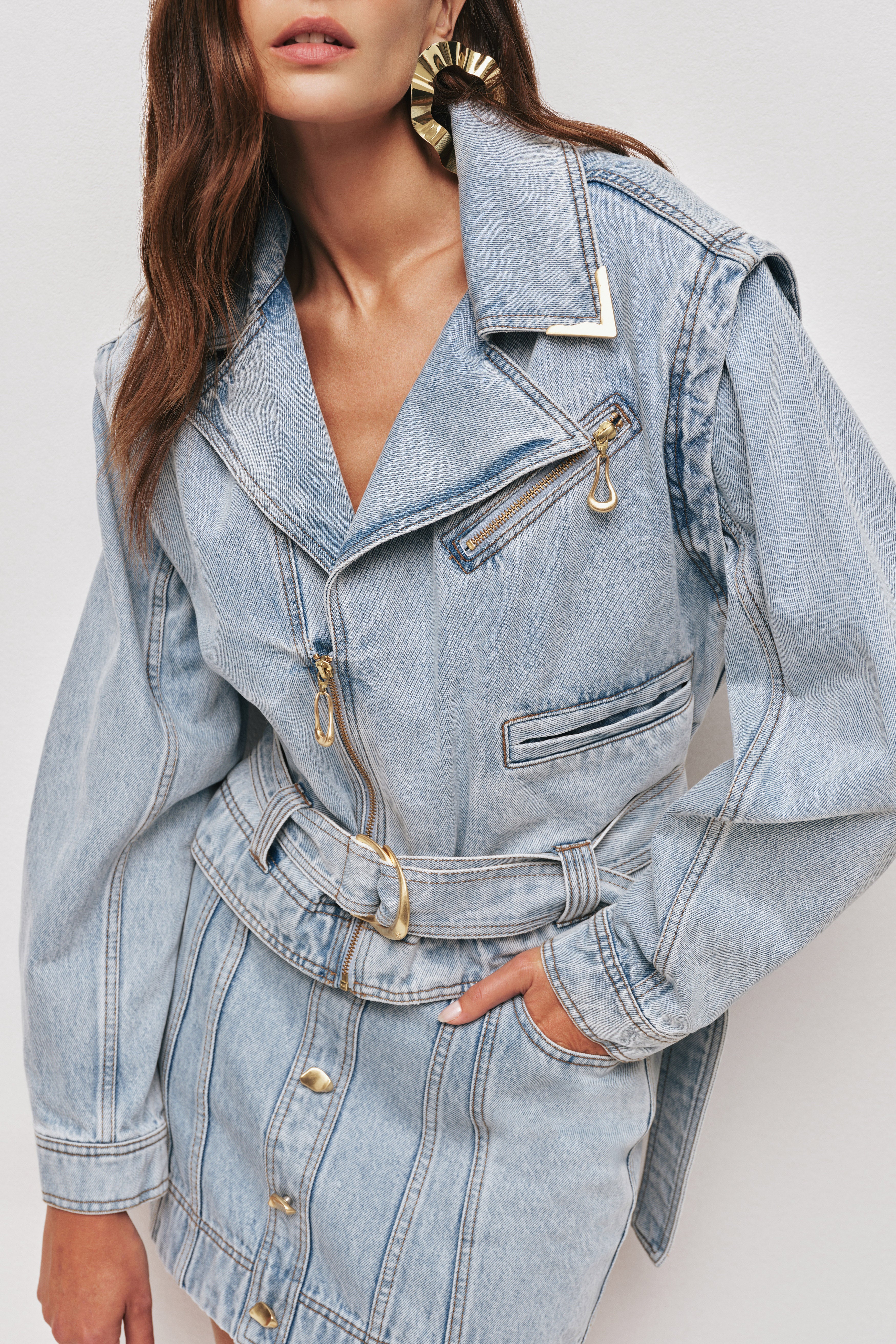 Amie Denim Mini Skirt - Image 5