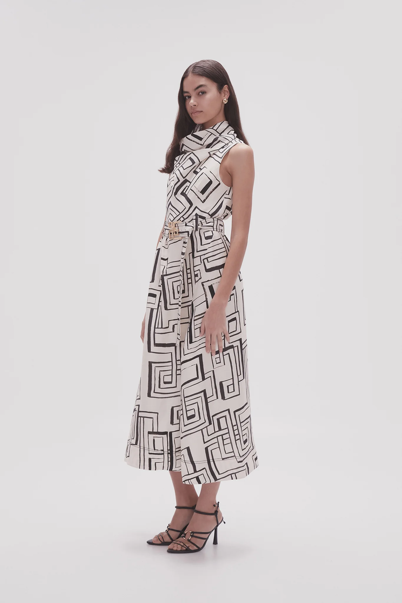 Amity Cowl Midi Dress - Image 3