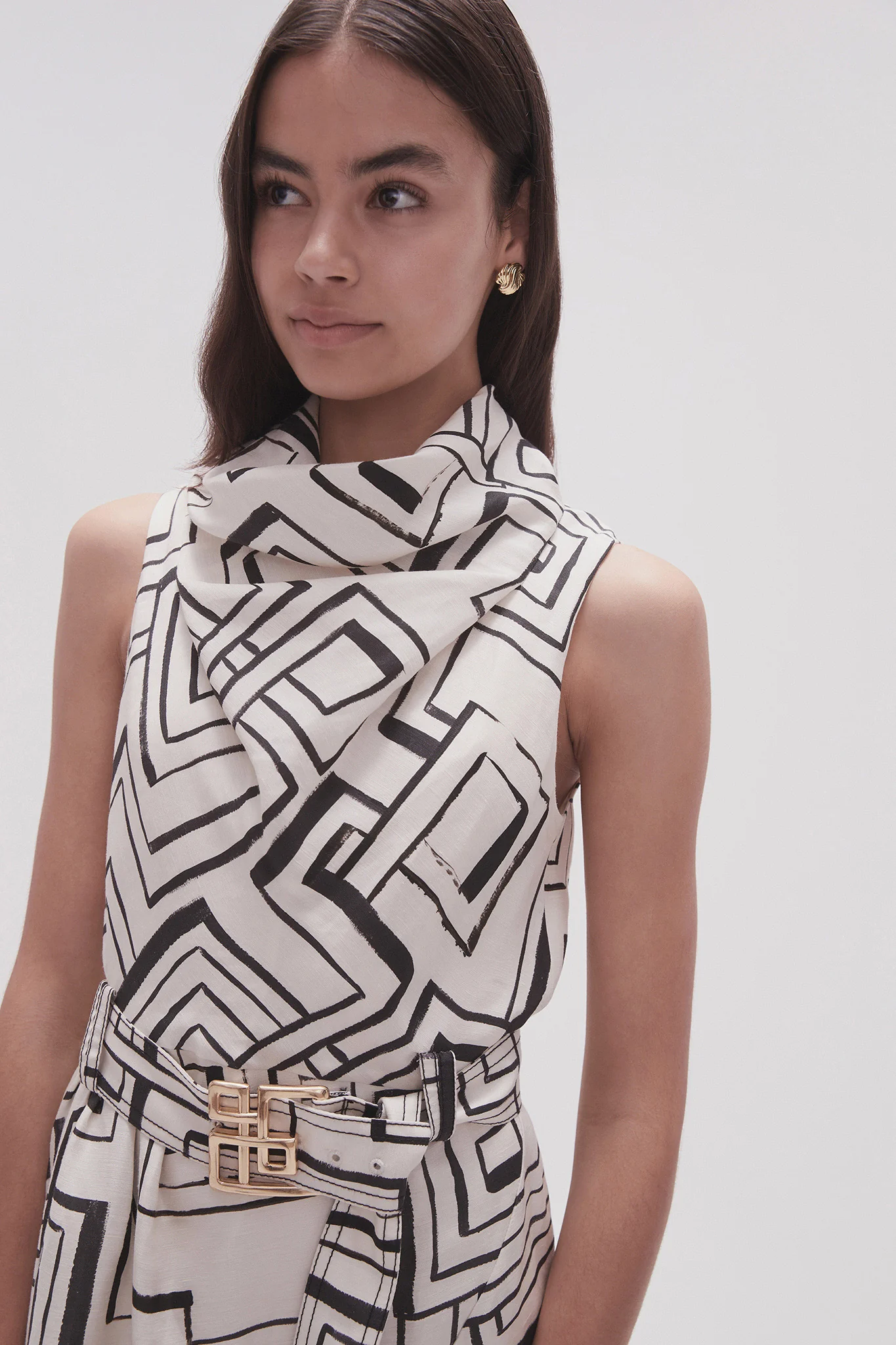 Amity Cowl Midi Dress - Image 4