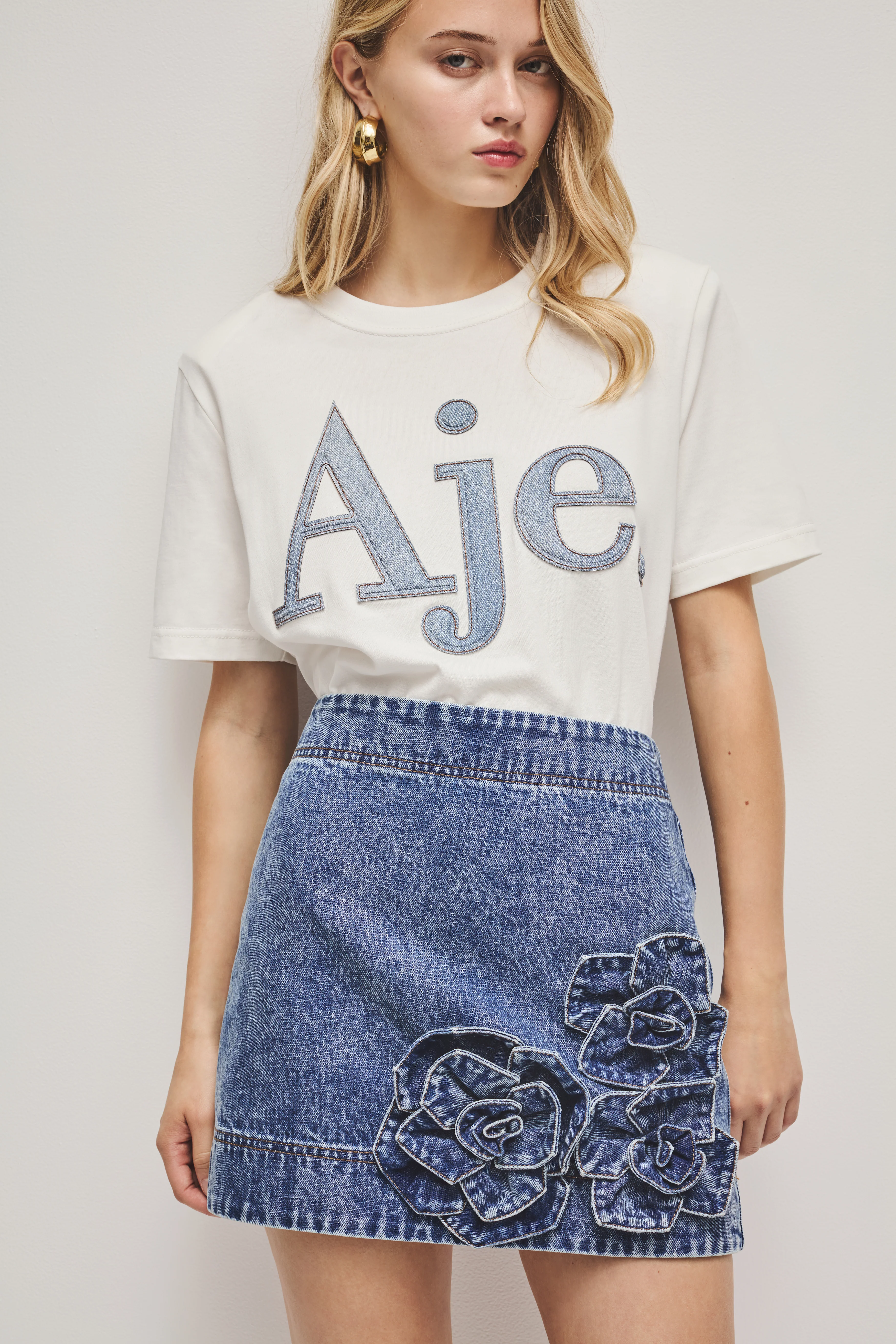Angelina Denim Mini Skirt - Image 4