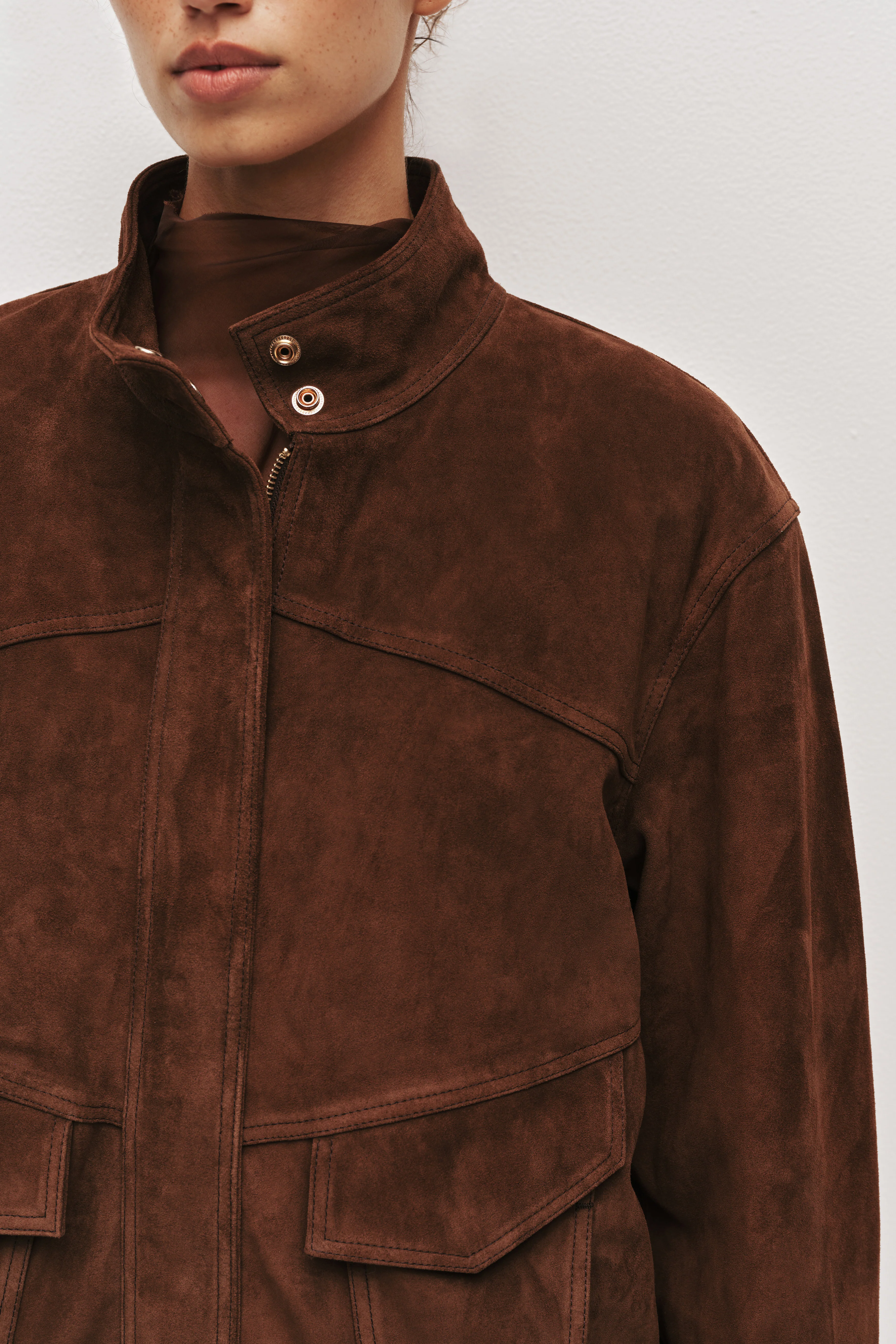 Anisa Suede Leather Jacket - Image 3