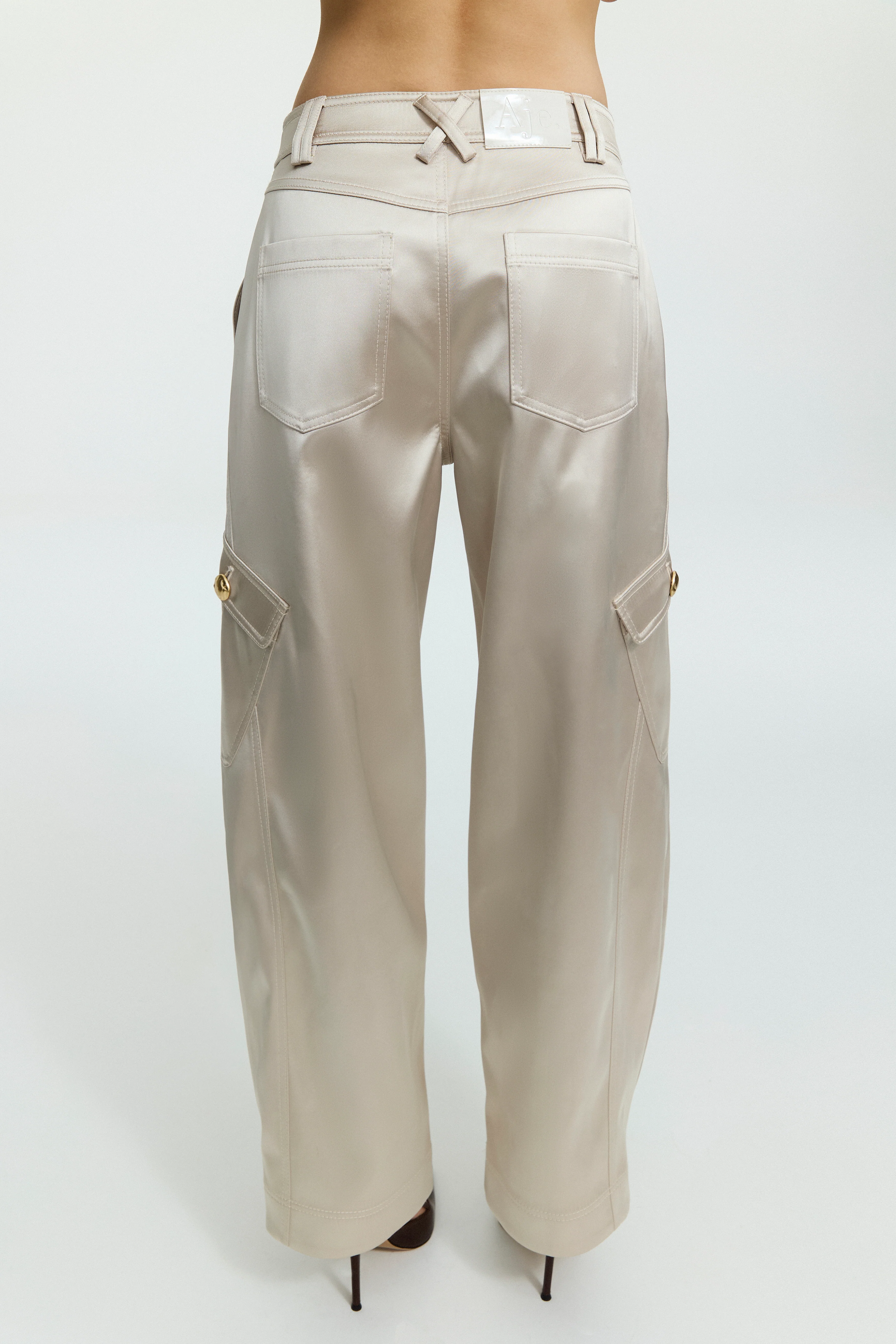 Ardena Satin Cargo Pant - Image 6