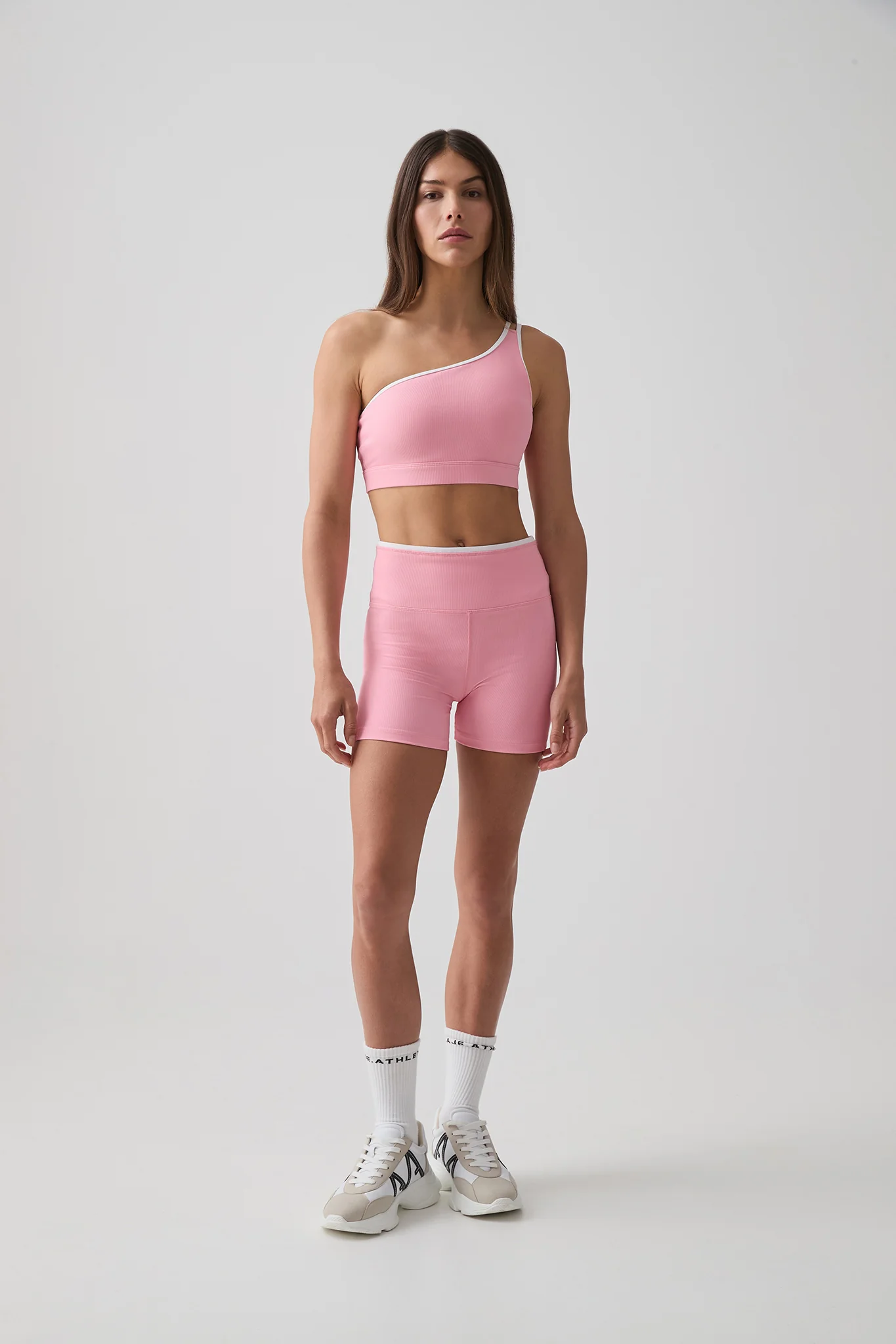 Asymmetric Ribbed Sports Bra 390 - Image 3