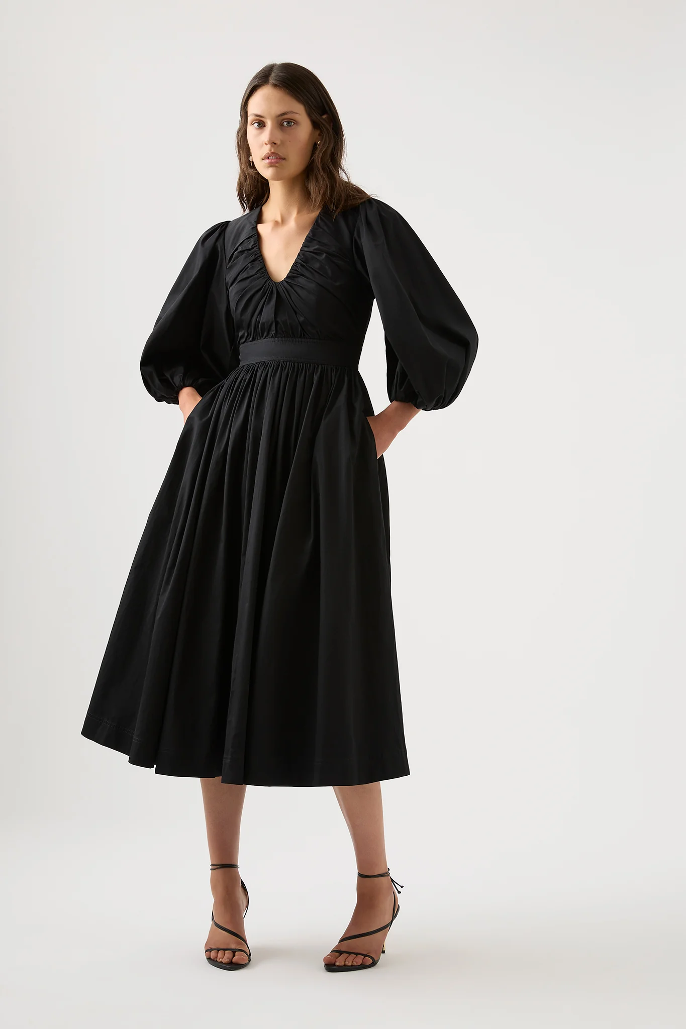 Audrey Waisted Midi Dress - Image 4