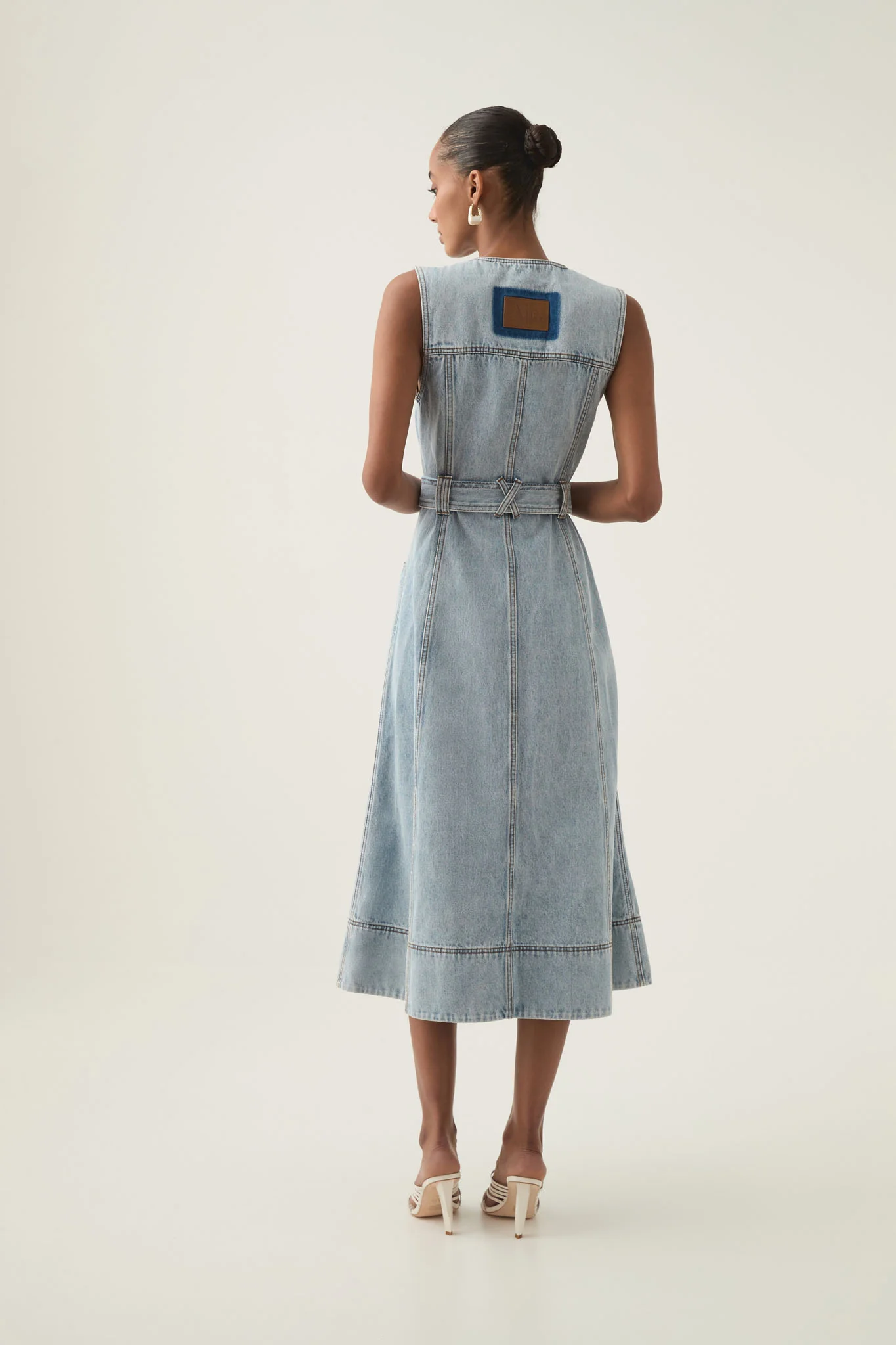 Aura Denim Midi Dress - Image 6