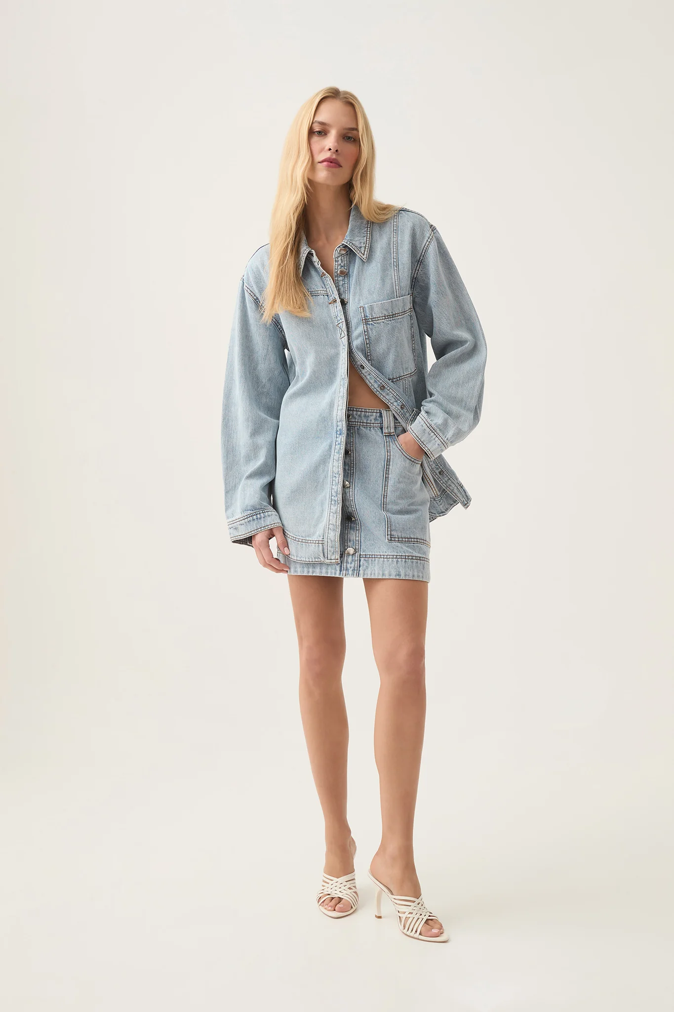 Aura Denim Shirt - Image 3
