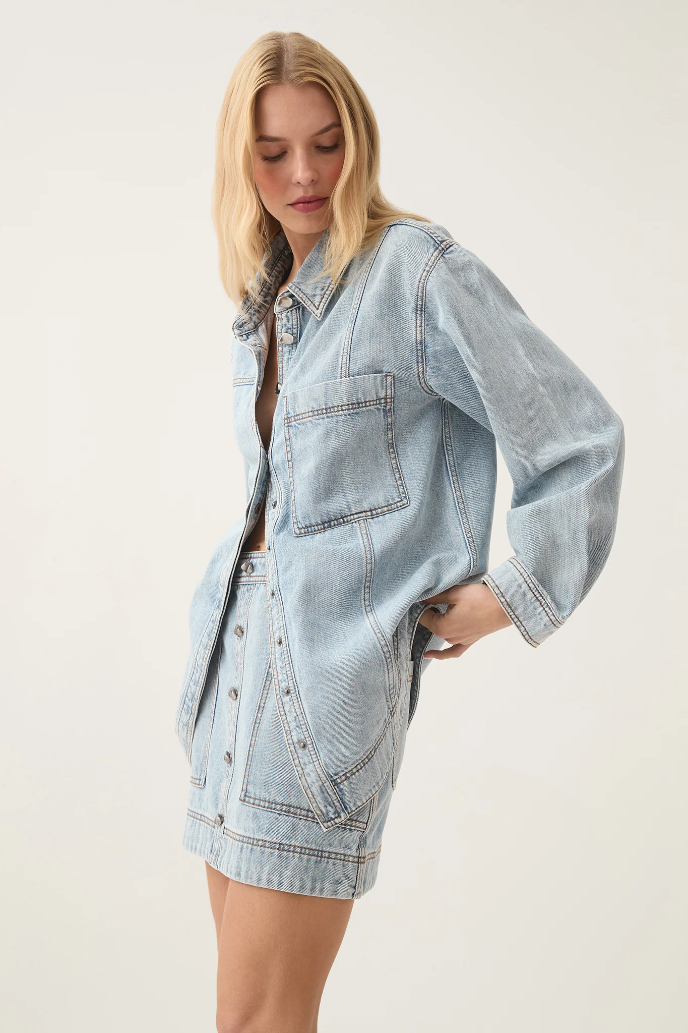 Aura Denim Shirt - Image 5