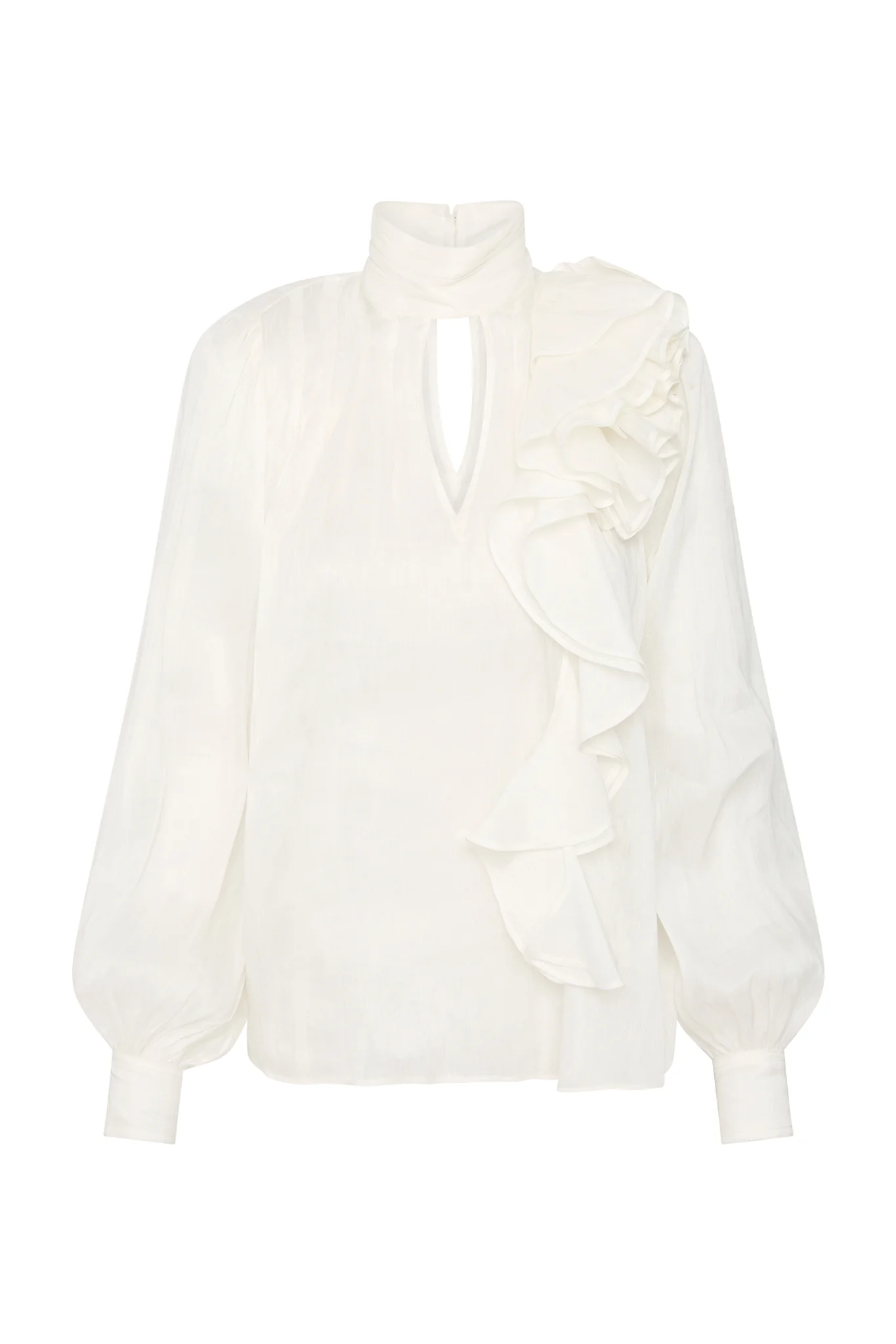 Aura Frilled Tie Blouse - Image 2