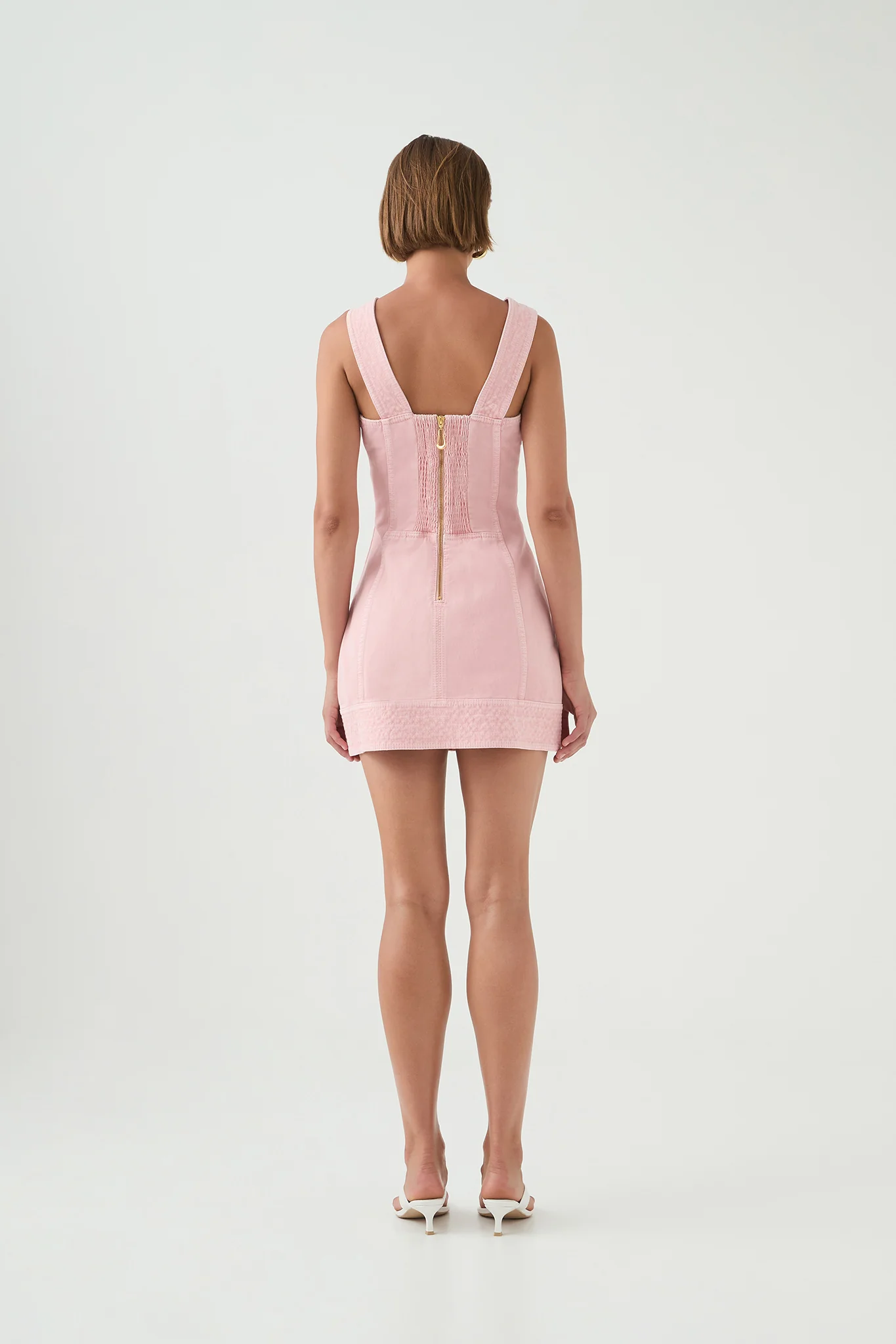 Ayden Denim Mini Dress - Image 7