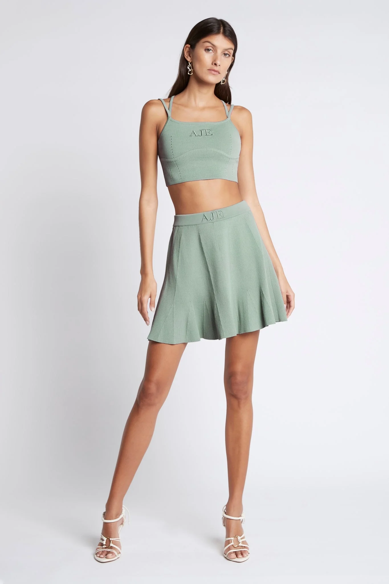 Bardot Knit Logo Bustier Top - Image 6