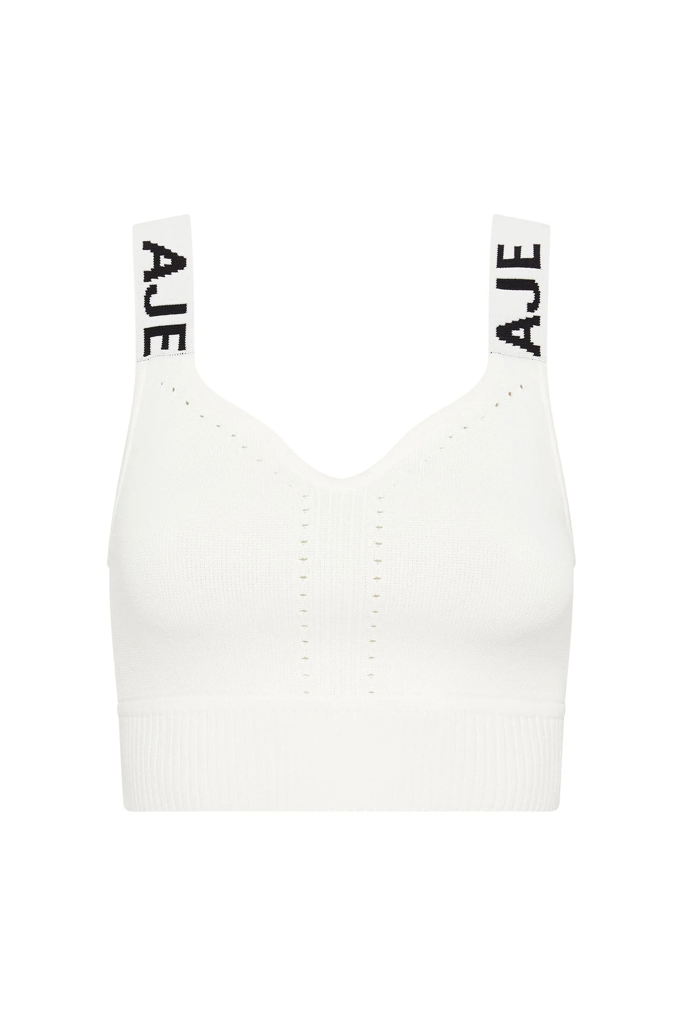 Bardot Knit Logo Tape Top - Image 2