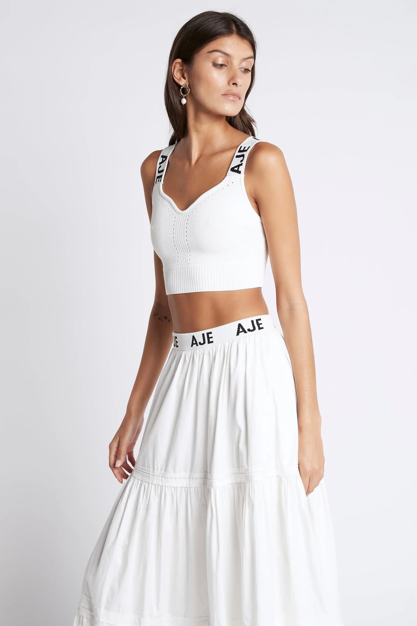 Bardot Knit Logo Tape Top - Image 5
