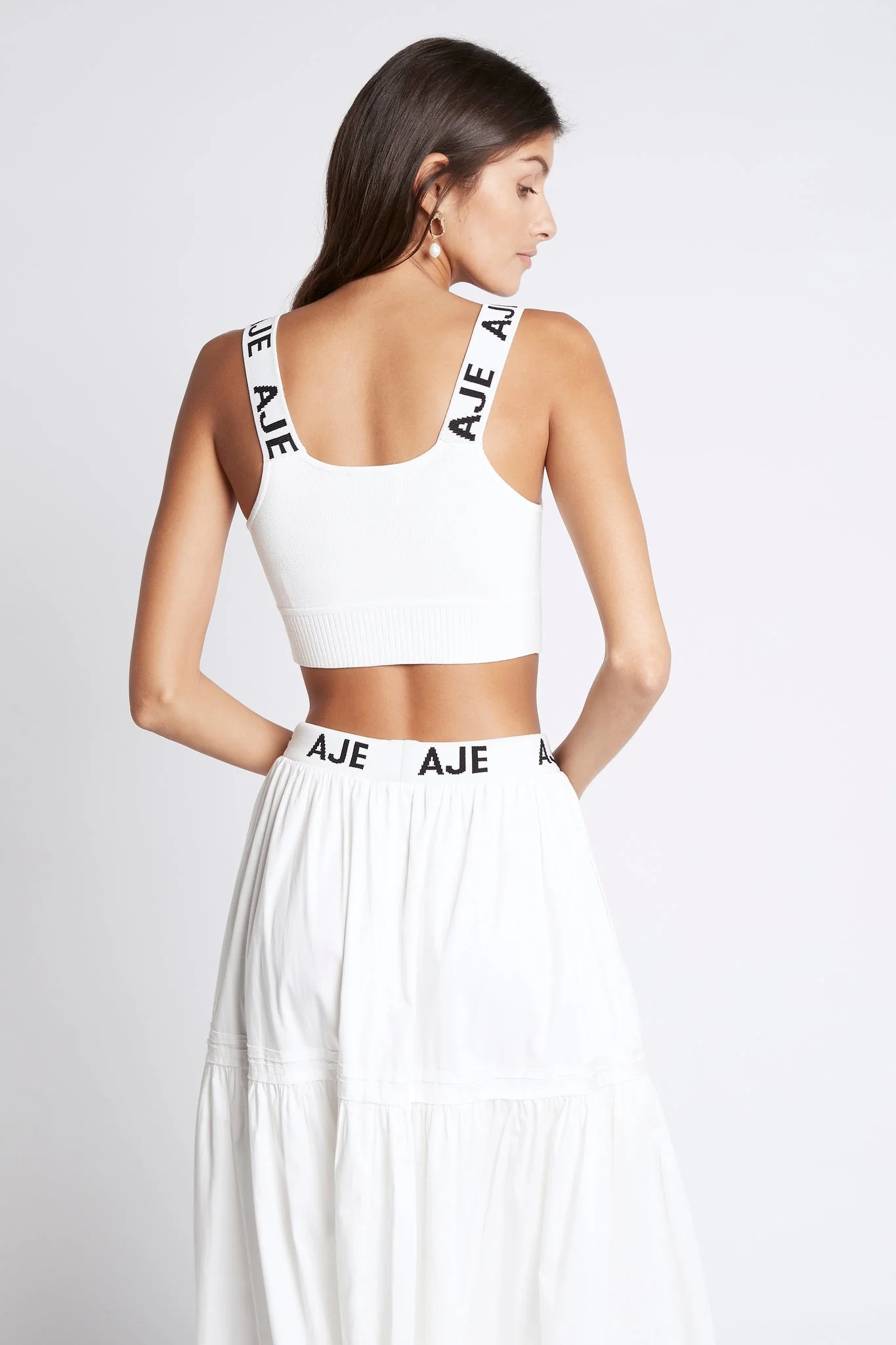 Bardot Knit Logo Tape Top - Image 7