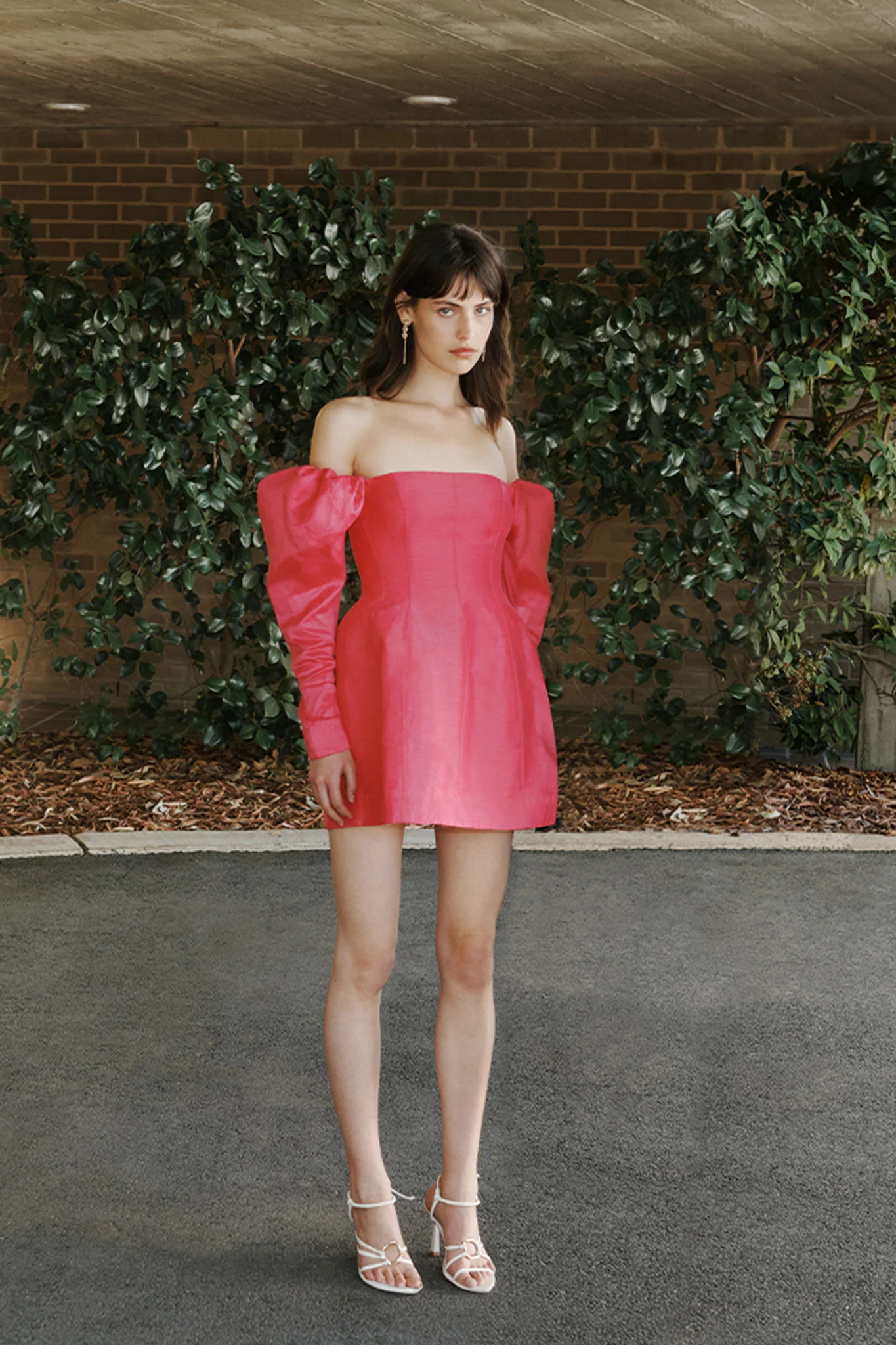 Baret Sleeved Mini Dress - Image 6