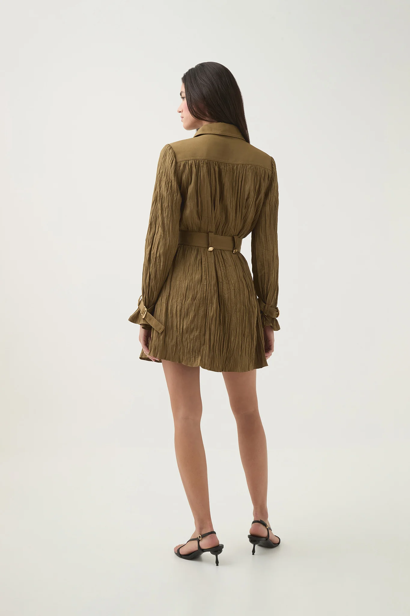 Bays Crushed Pleat Mini Dress - Image 5