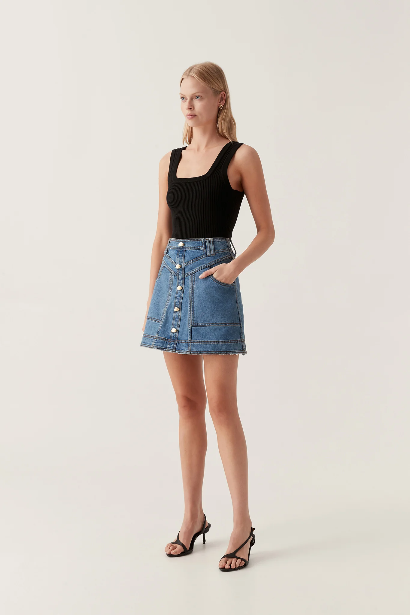 Belmond Denim Mini Skirt - Image 4