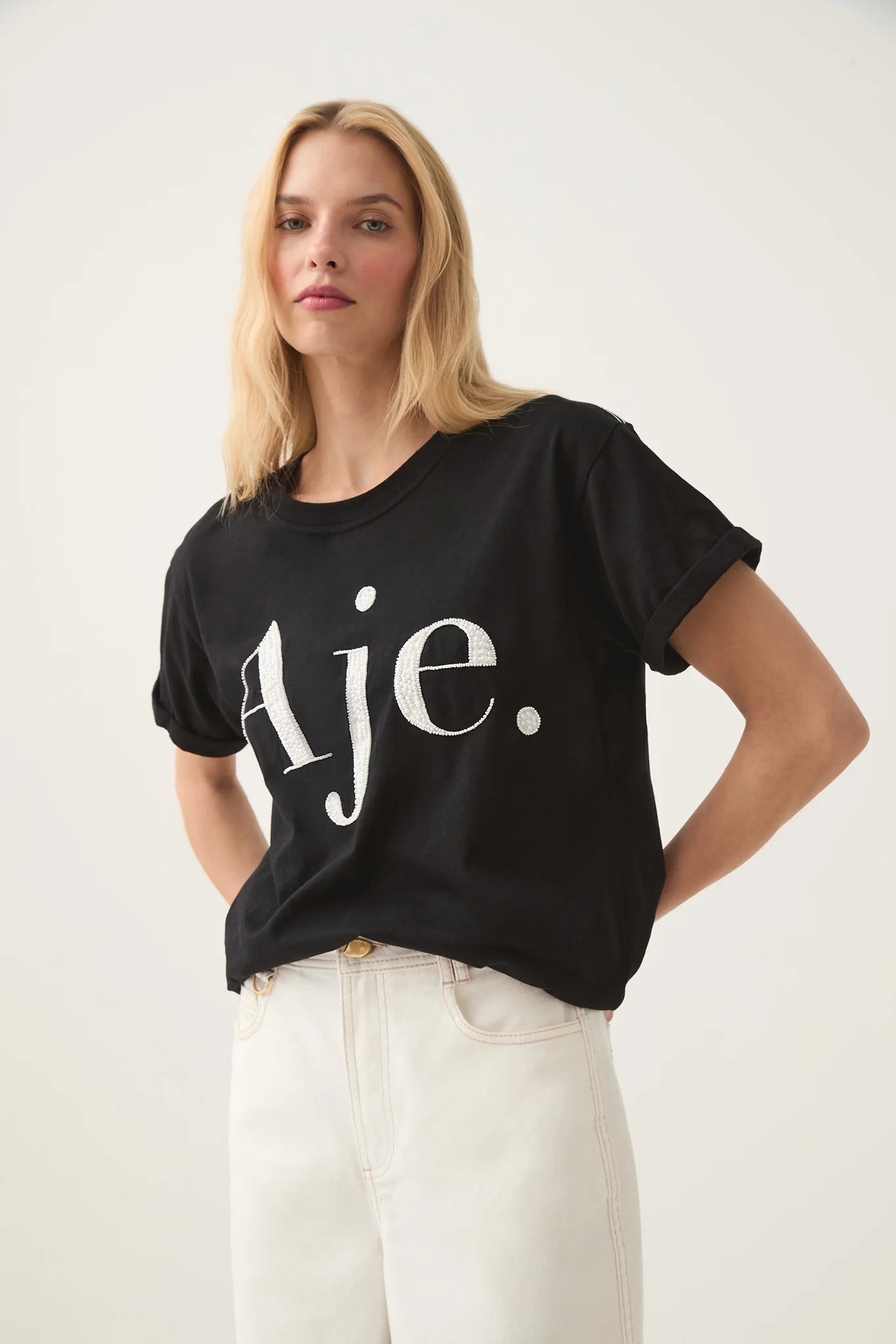 Beyond Embellished Logo Tee - Image 5