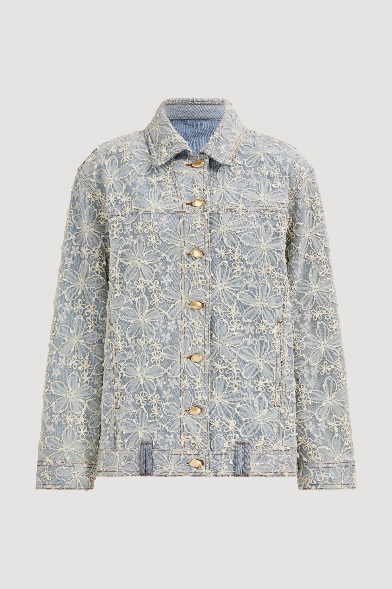 Bloom Lace Denim Jacket - Image 2