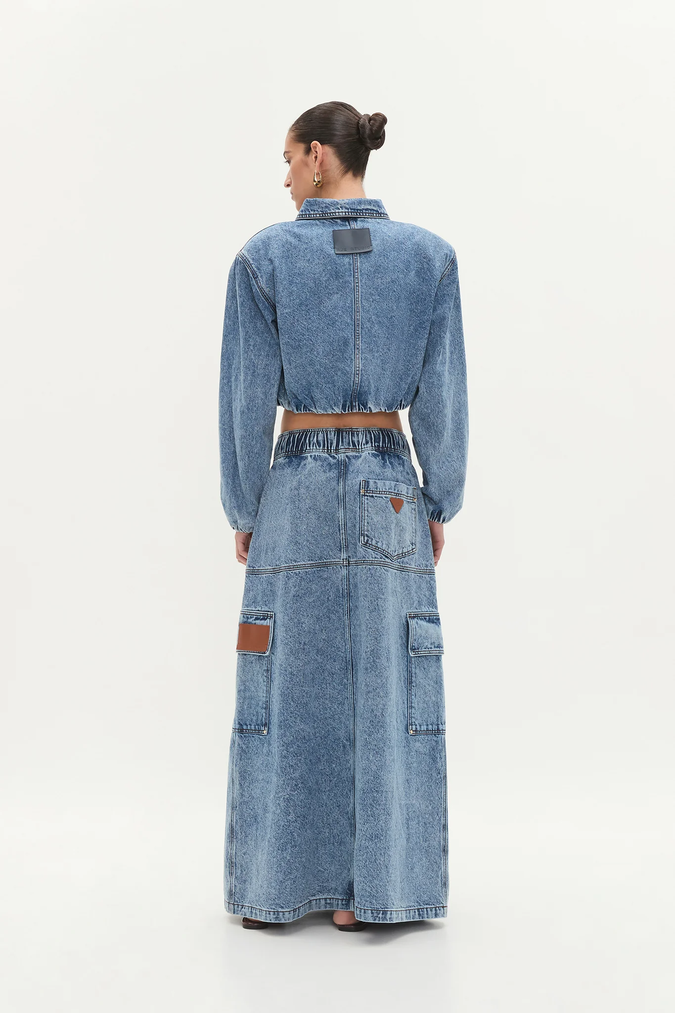Blues Denim Cargo Bomber - Image 7
