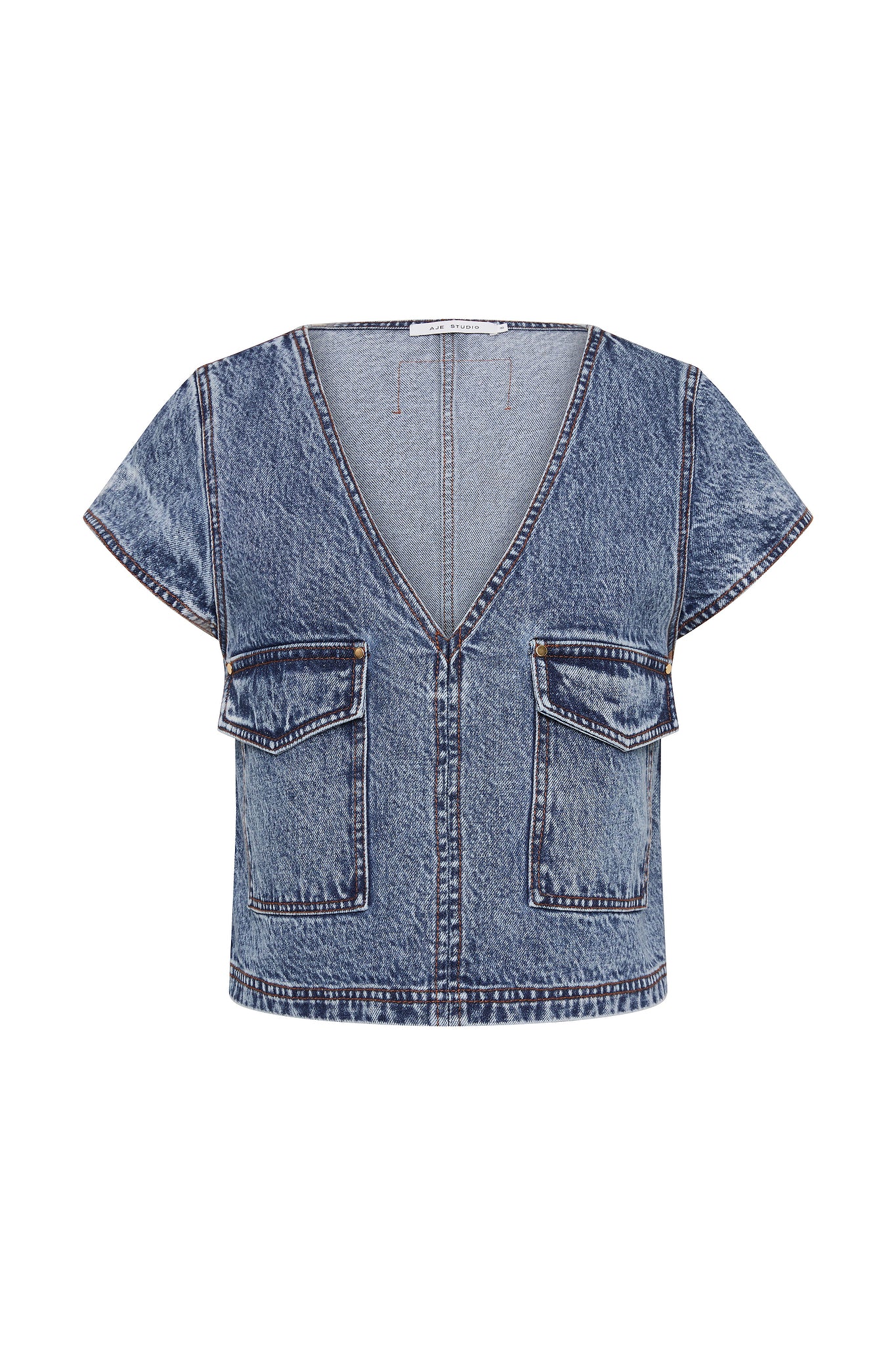 Blues Denim Cargo Top - Image 2