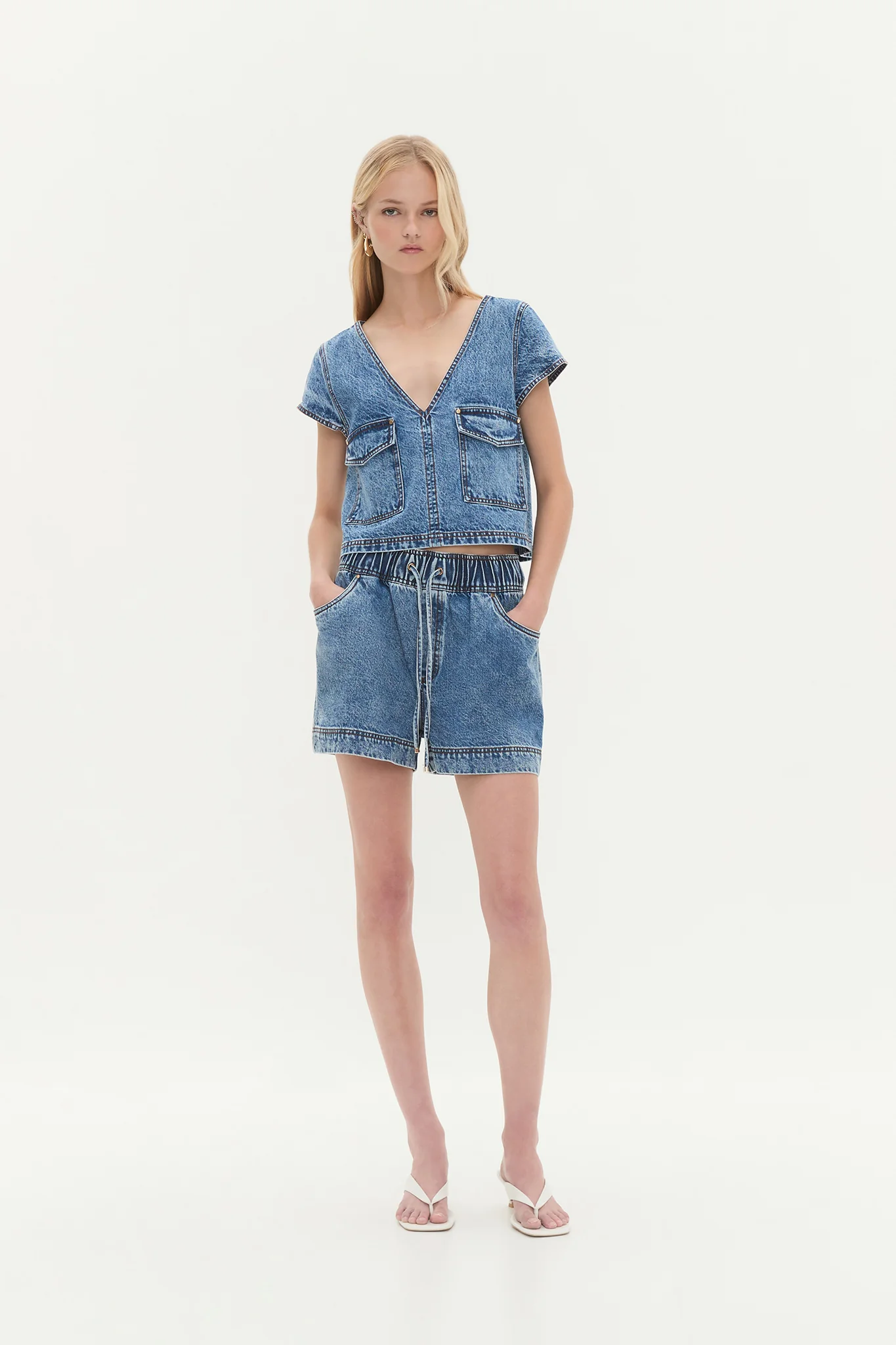 Blues Denim Cargo Top - Image 3