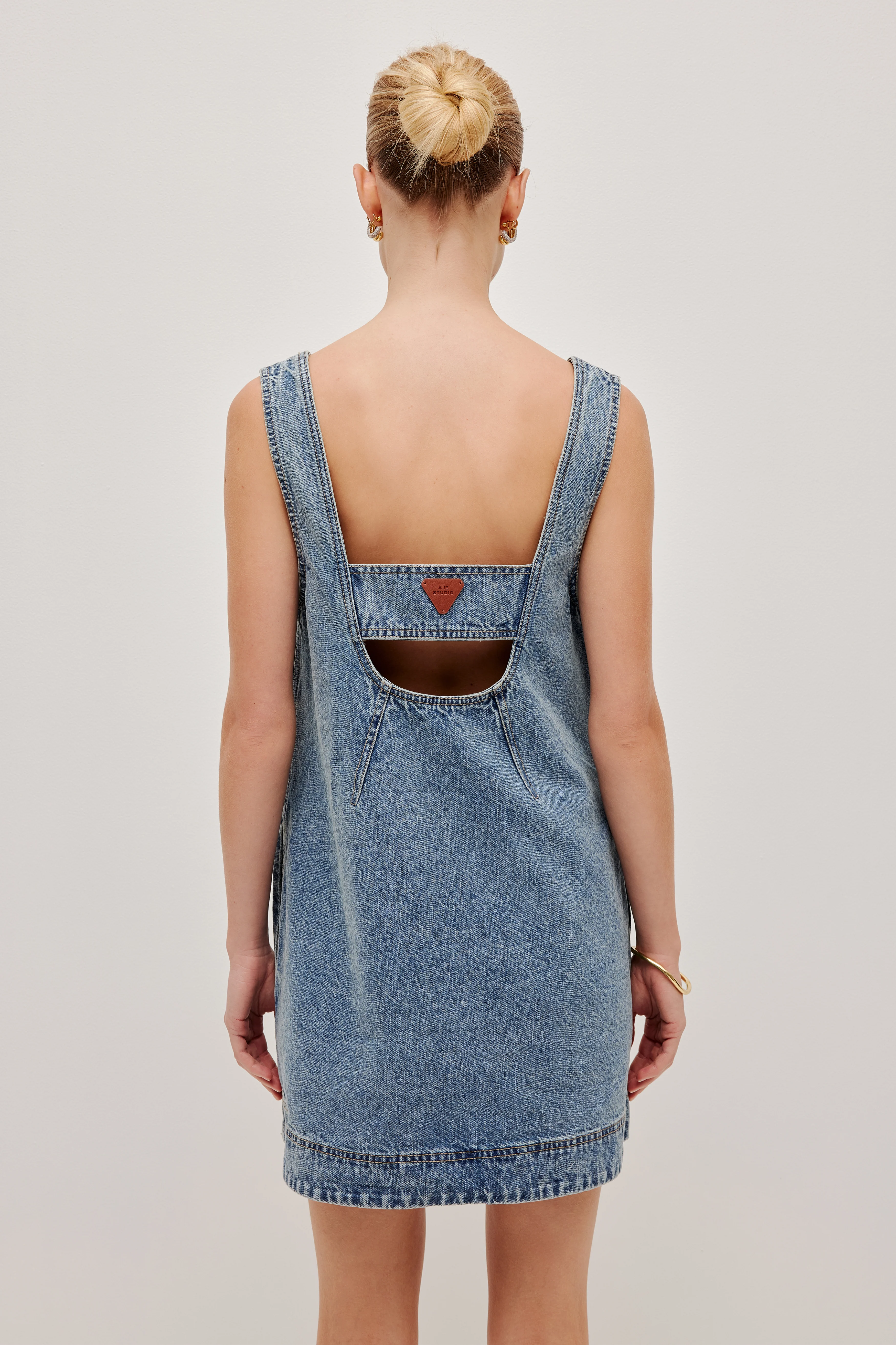 Blues Denim Mini Dress - Image 10
