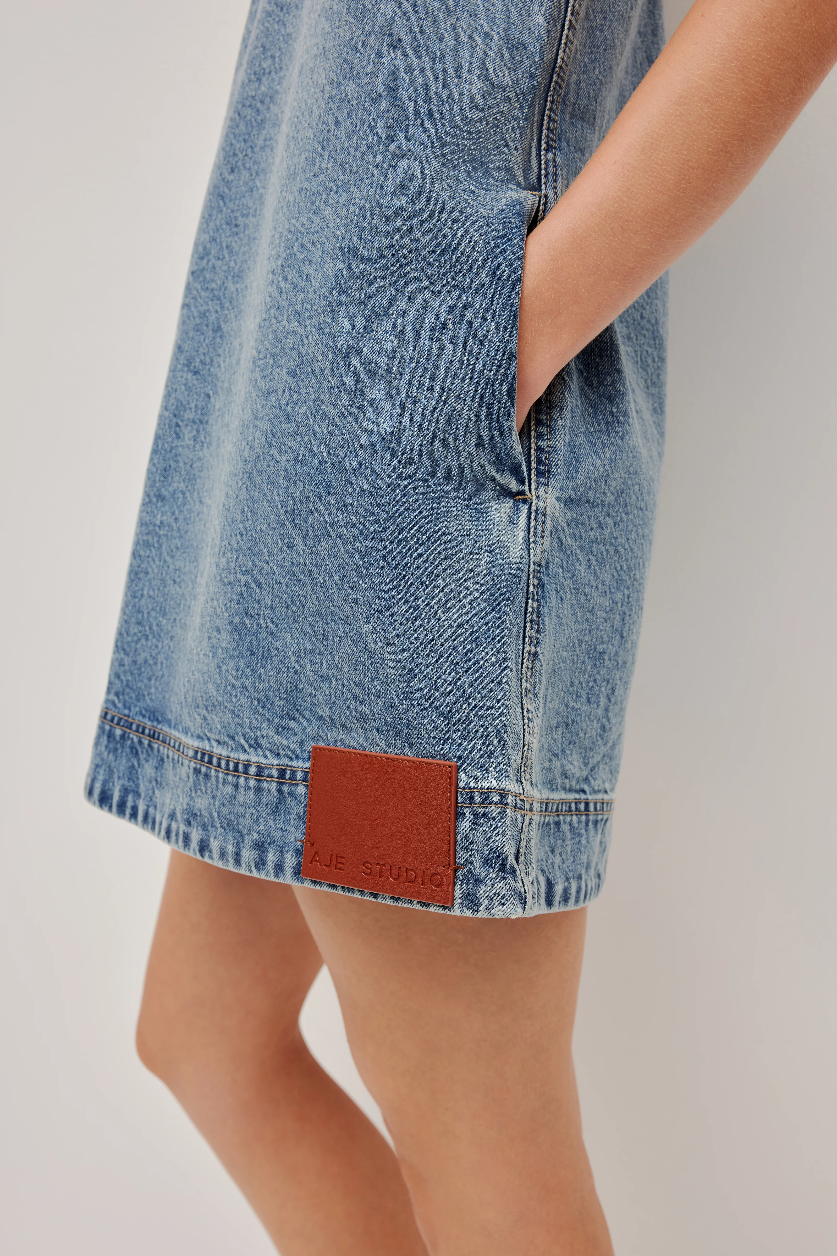 Blues Denim Mini Dress - Image 11