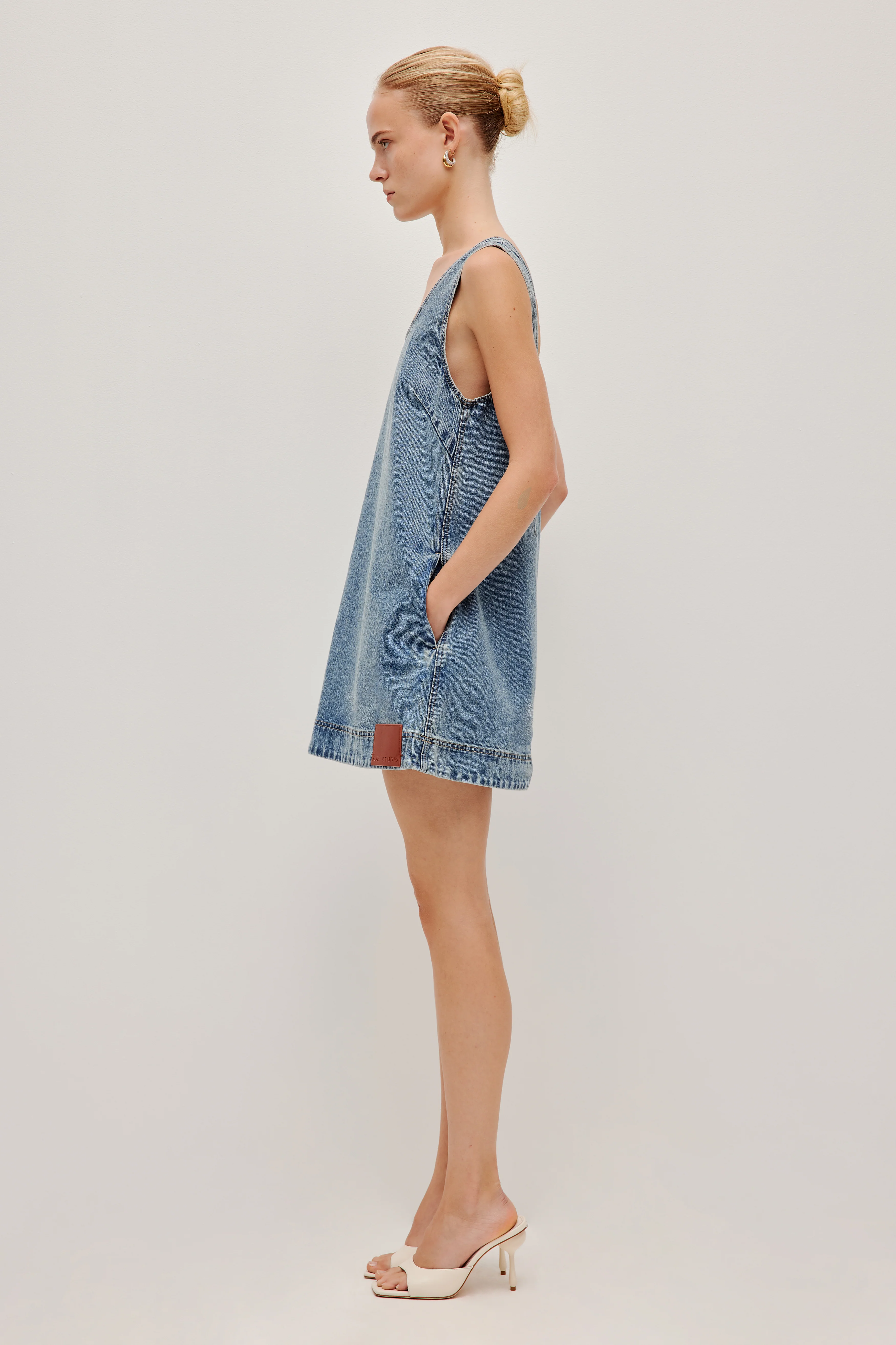 Blues Denim Mini Dress - Image 14