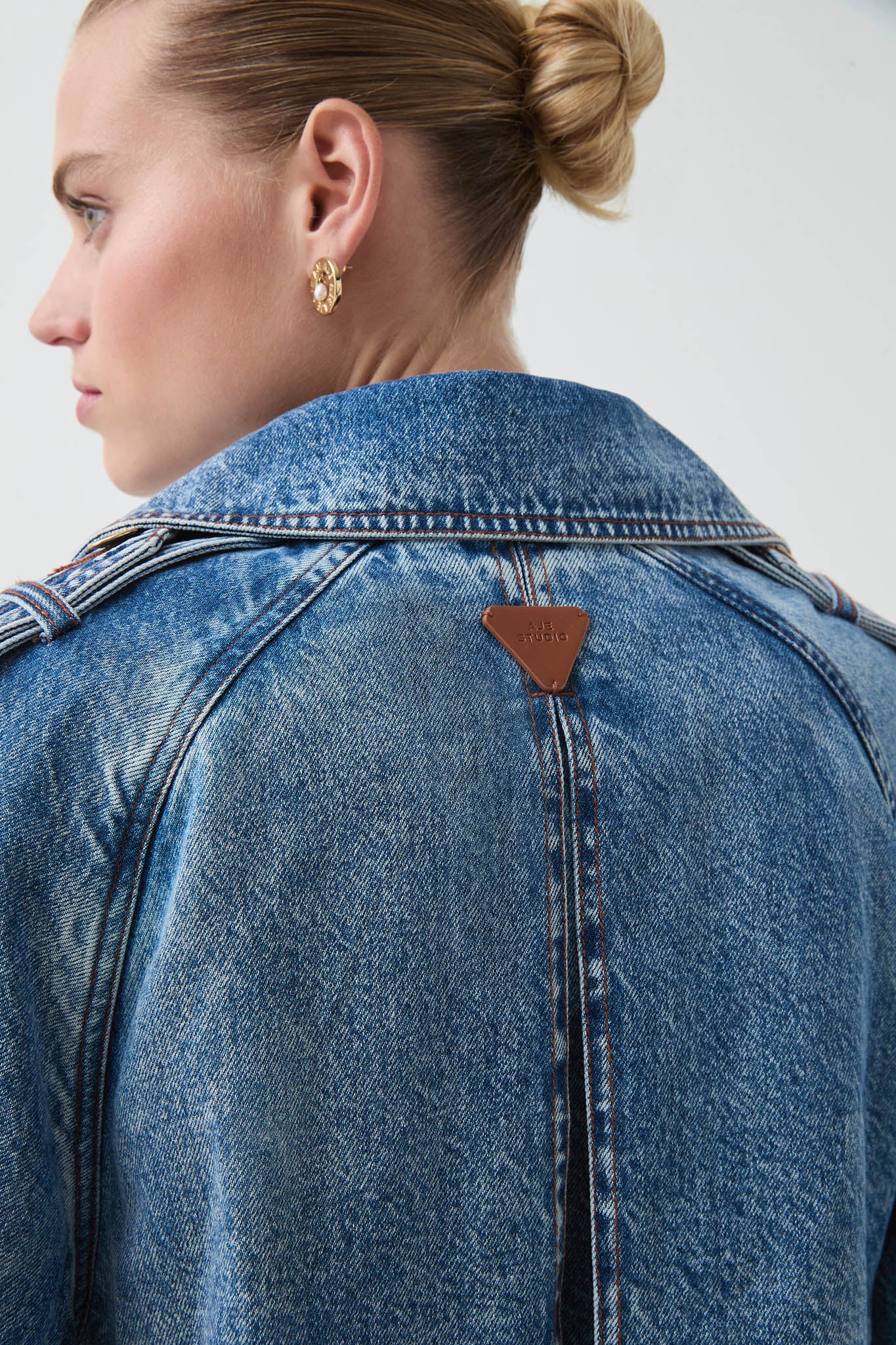 Blues Denim Trench - Image 7