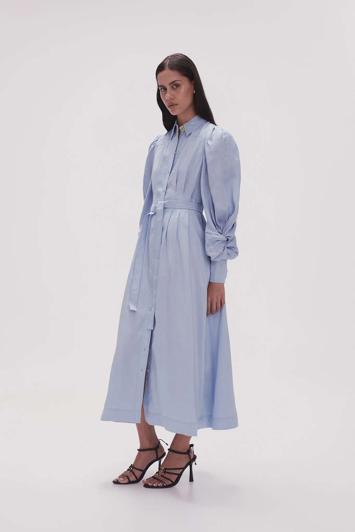 Bonnie Knot Sleeve Midi Dress - Image 3