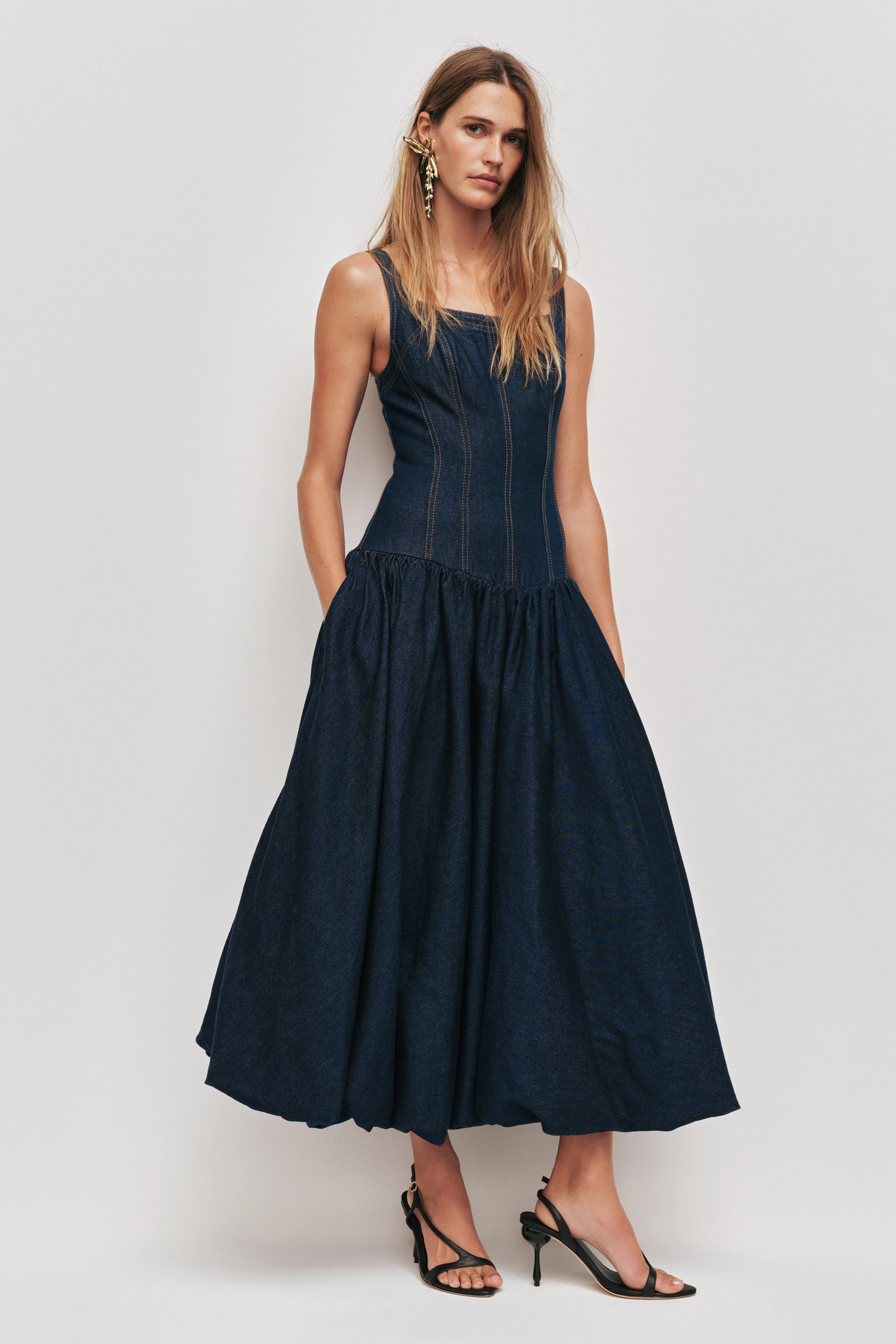 Briar Denim Midi Dress