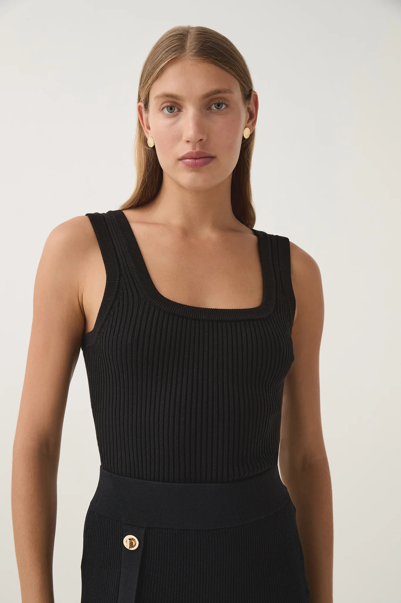 Bronte Scoop Neck Rib Tank - Image 3