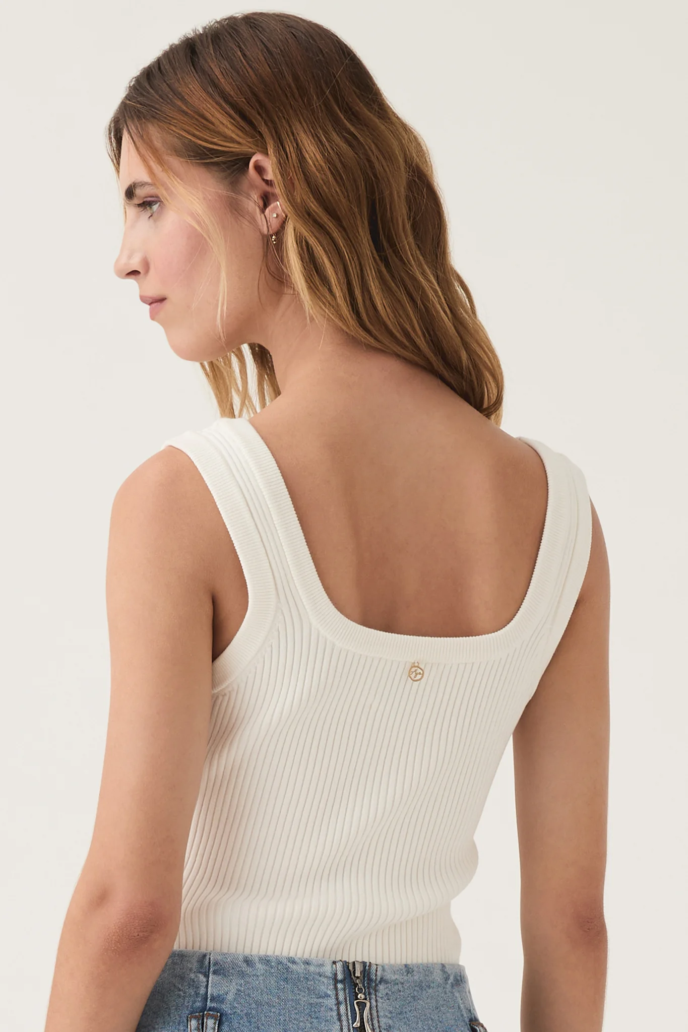 Bronte Scoop Neck Rib Tank - Image 5