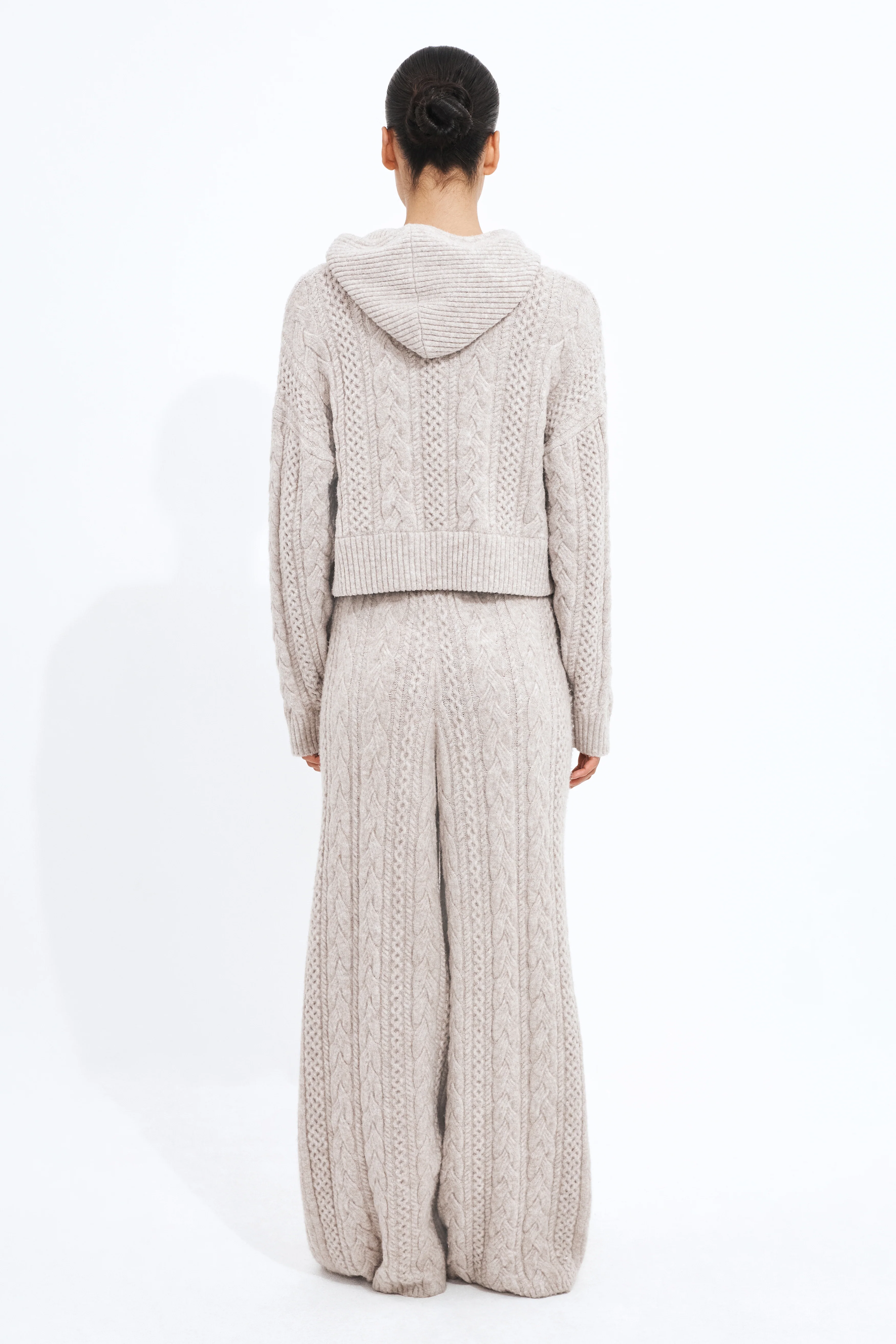 Cable Knit Hoodie - Image 5