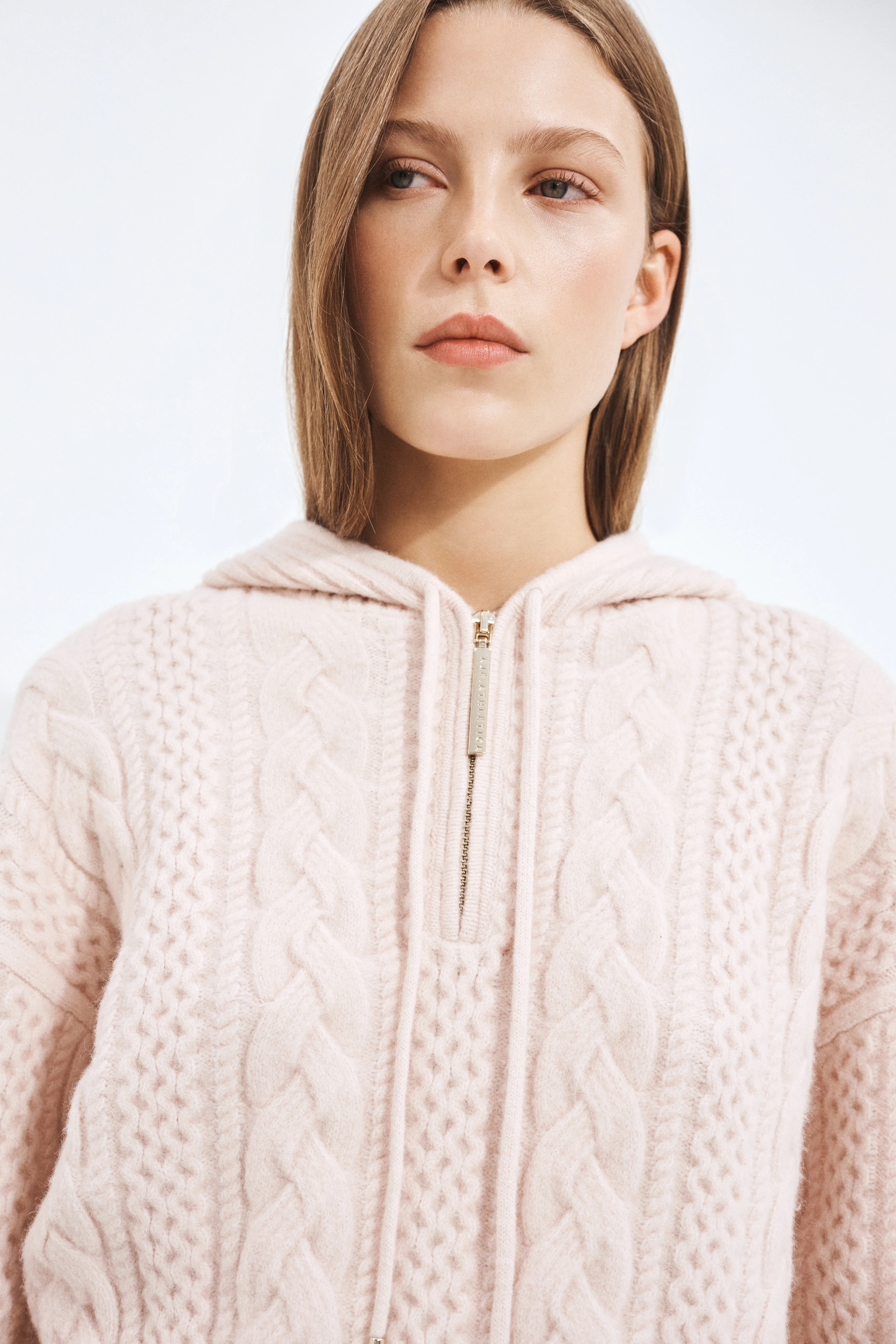 Cable Knit Hoodie - Image 3