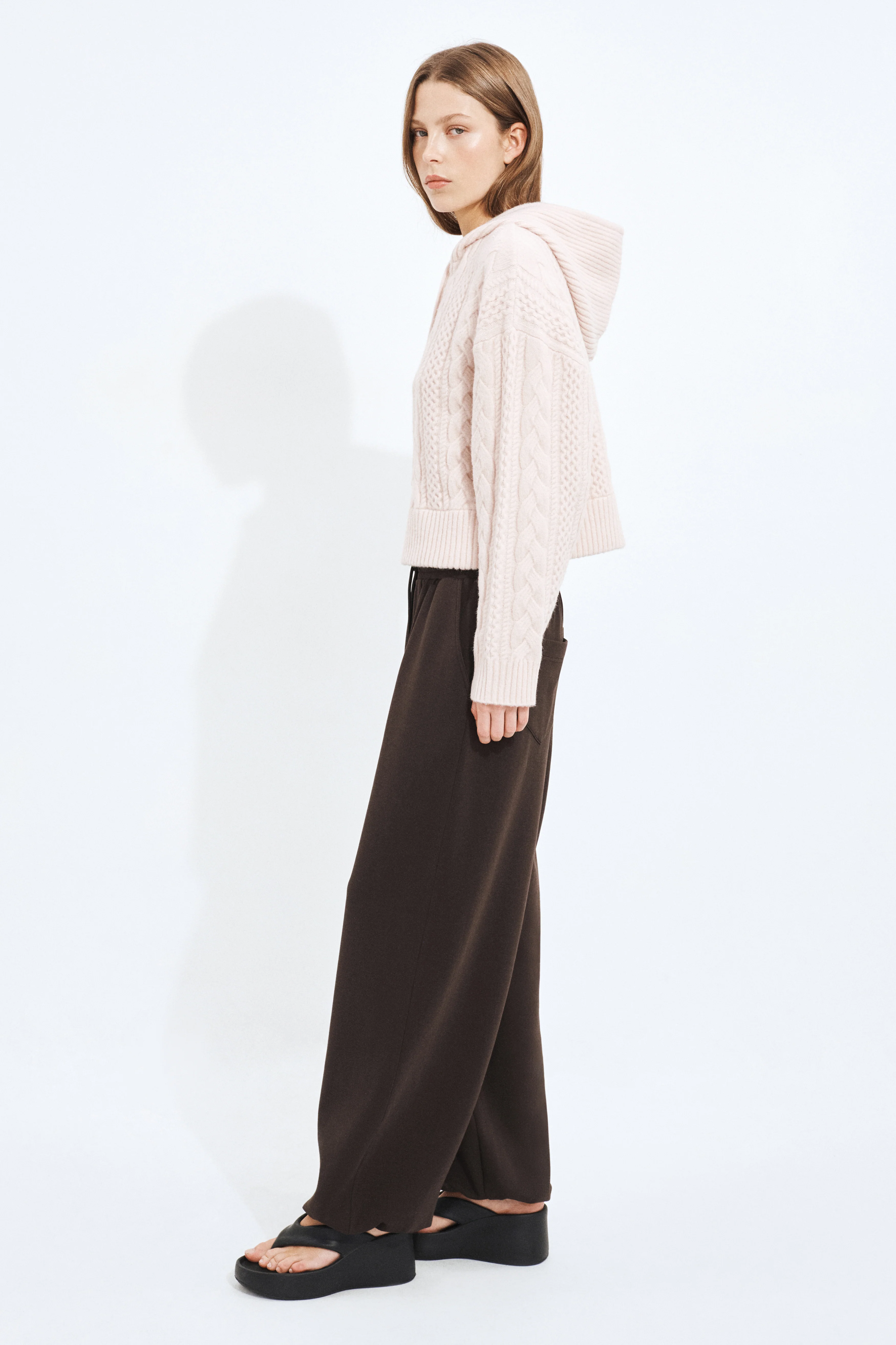 Cable Knit Hoodie - Image 4
