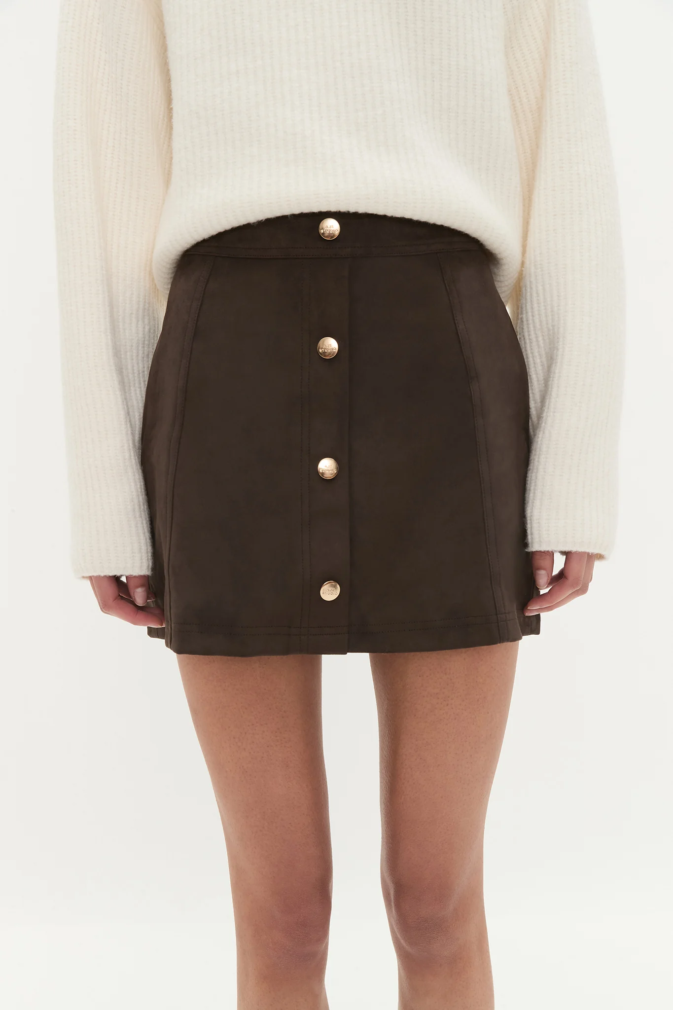 Calyx Vegan Suede Skirt - Image 3