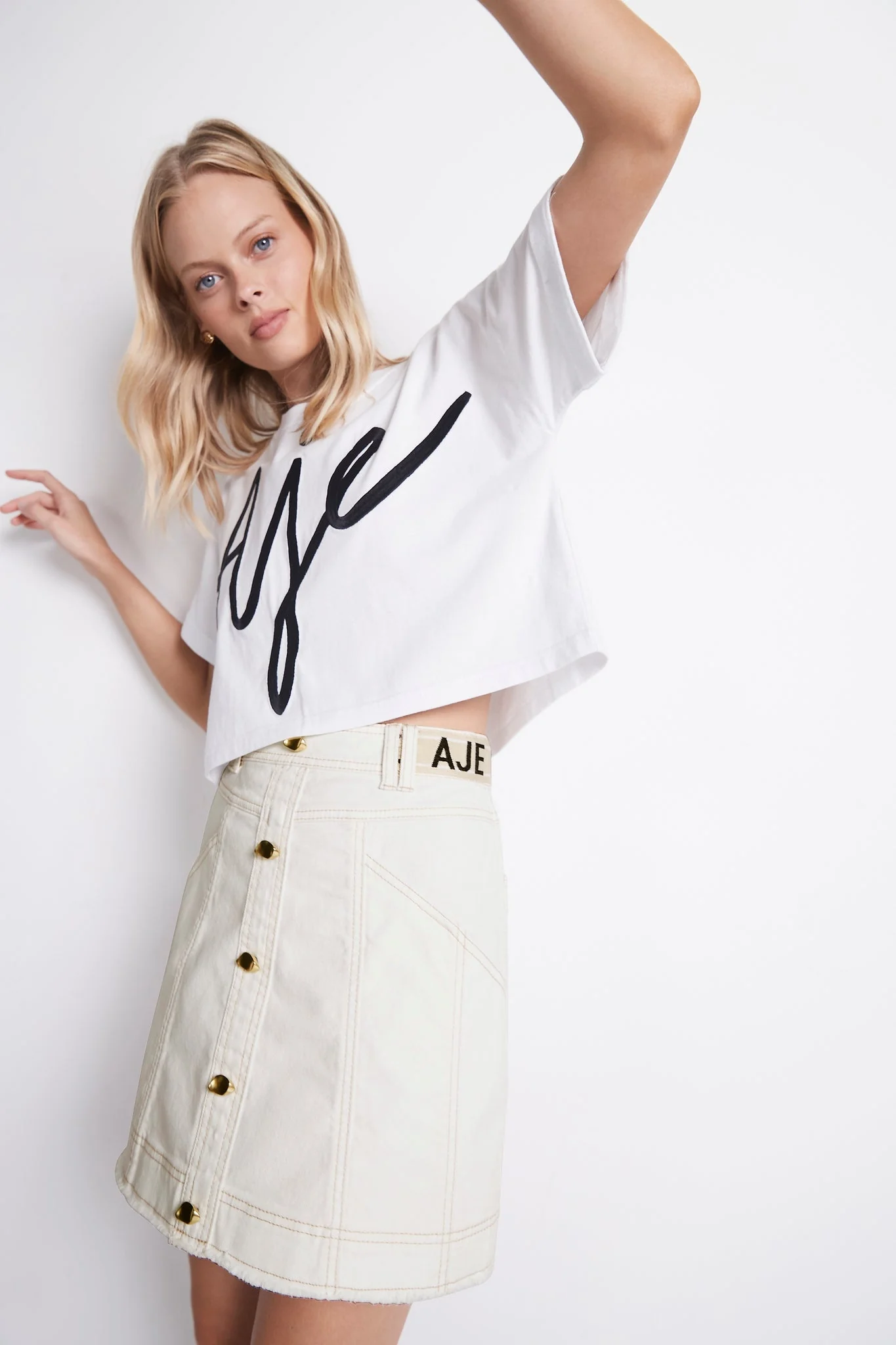 Camellia Denim Mini Skirt - Image 5