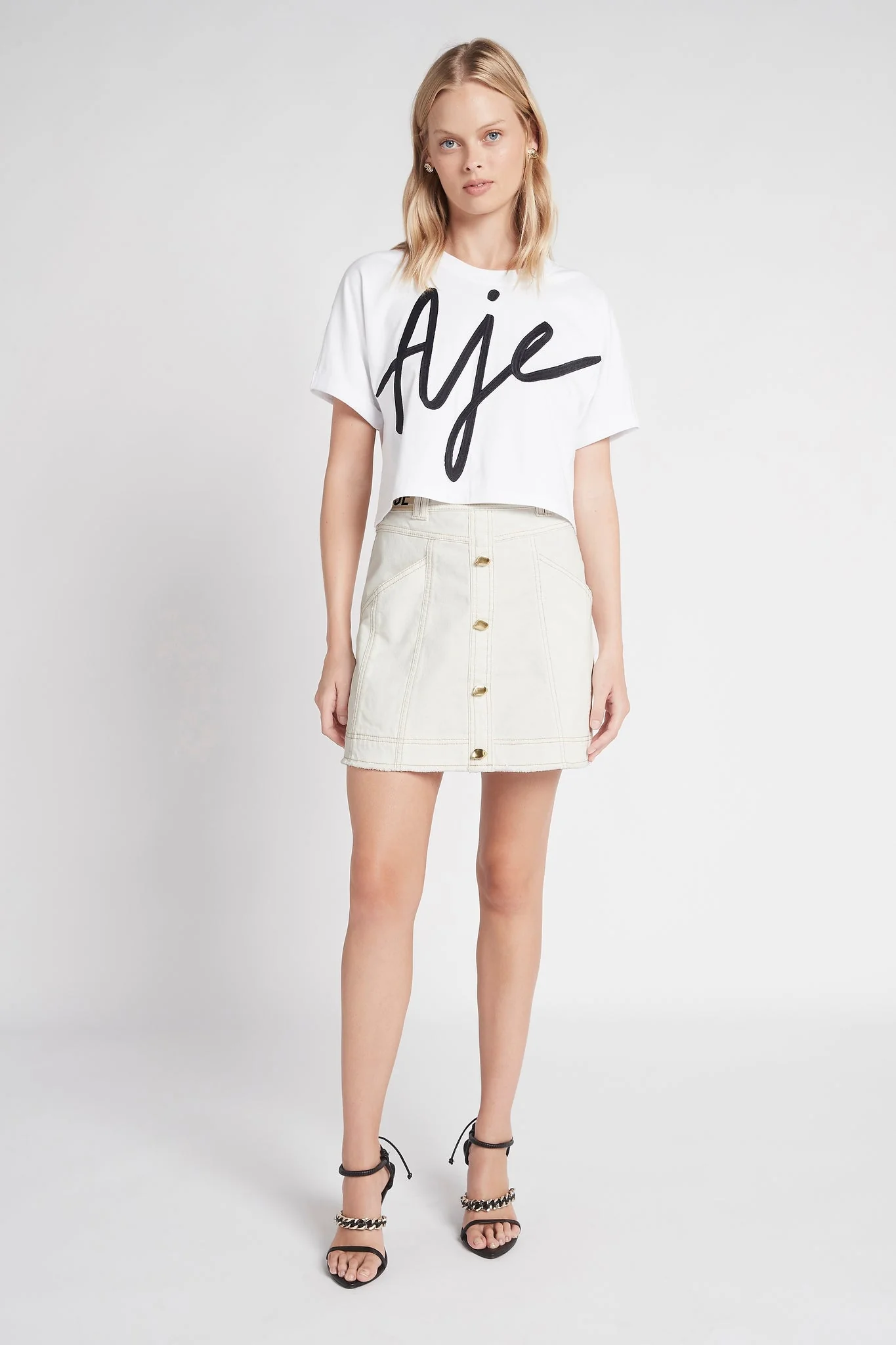 Camellia Denim Mini Skirt - Image 8