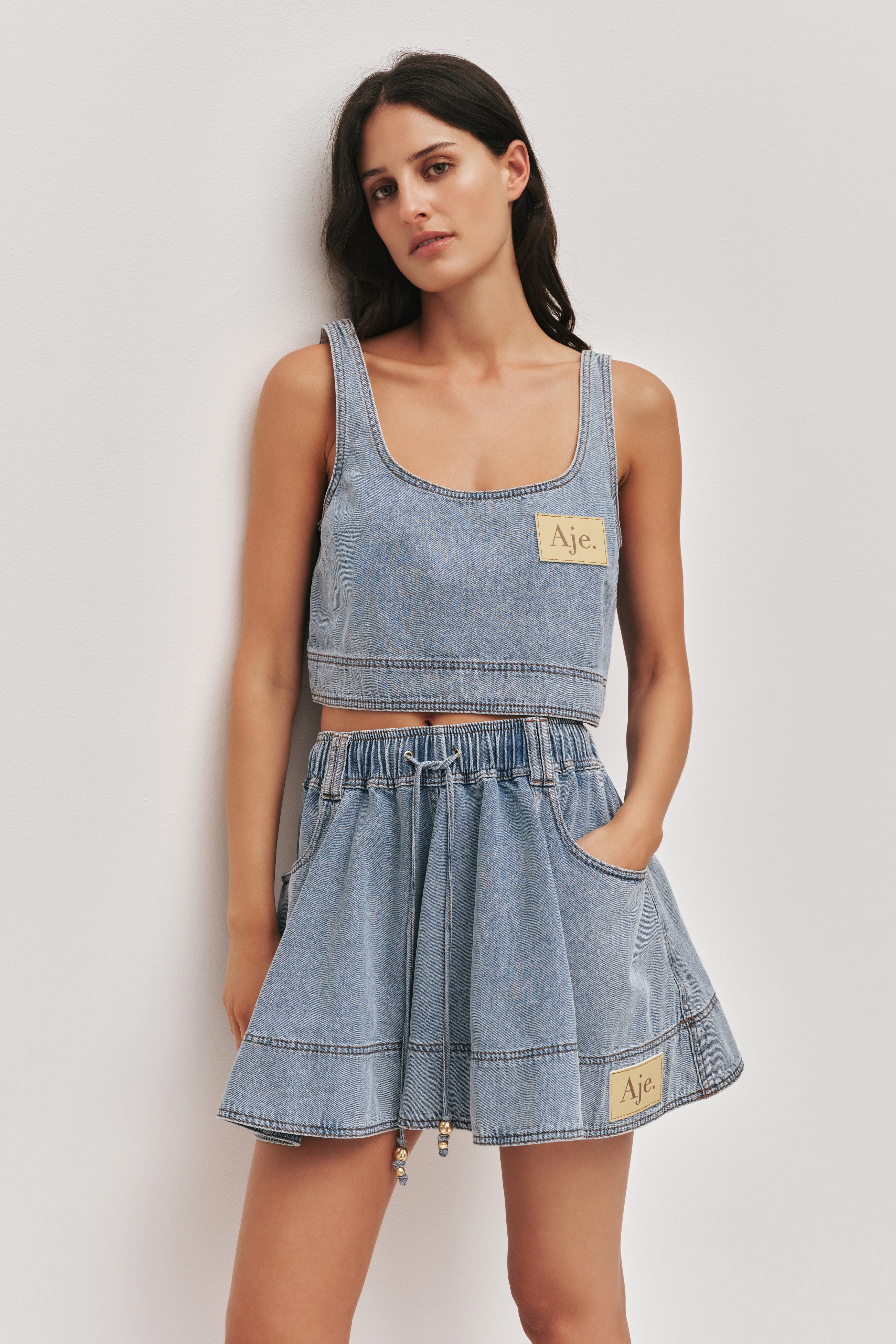 Cannes Denim Mini Skirt - Image 5
