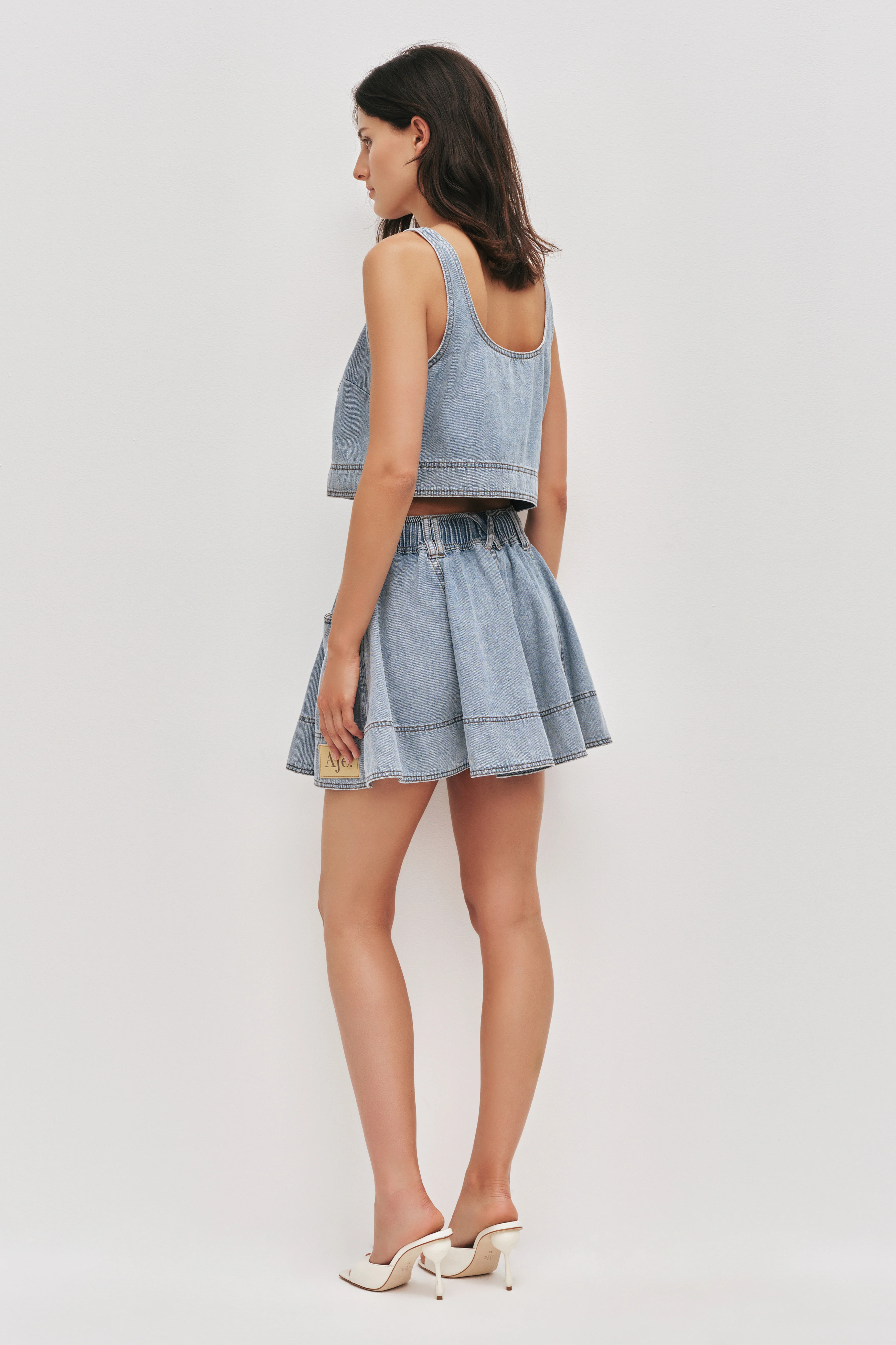 Cannes Denim Mini Skirt - Image 7