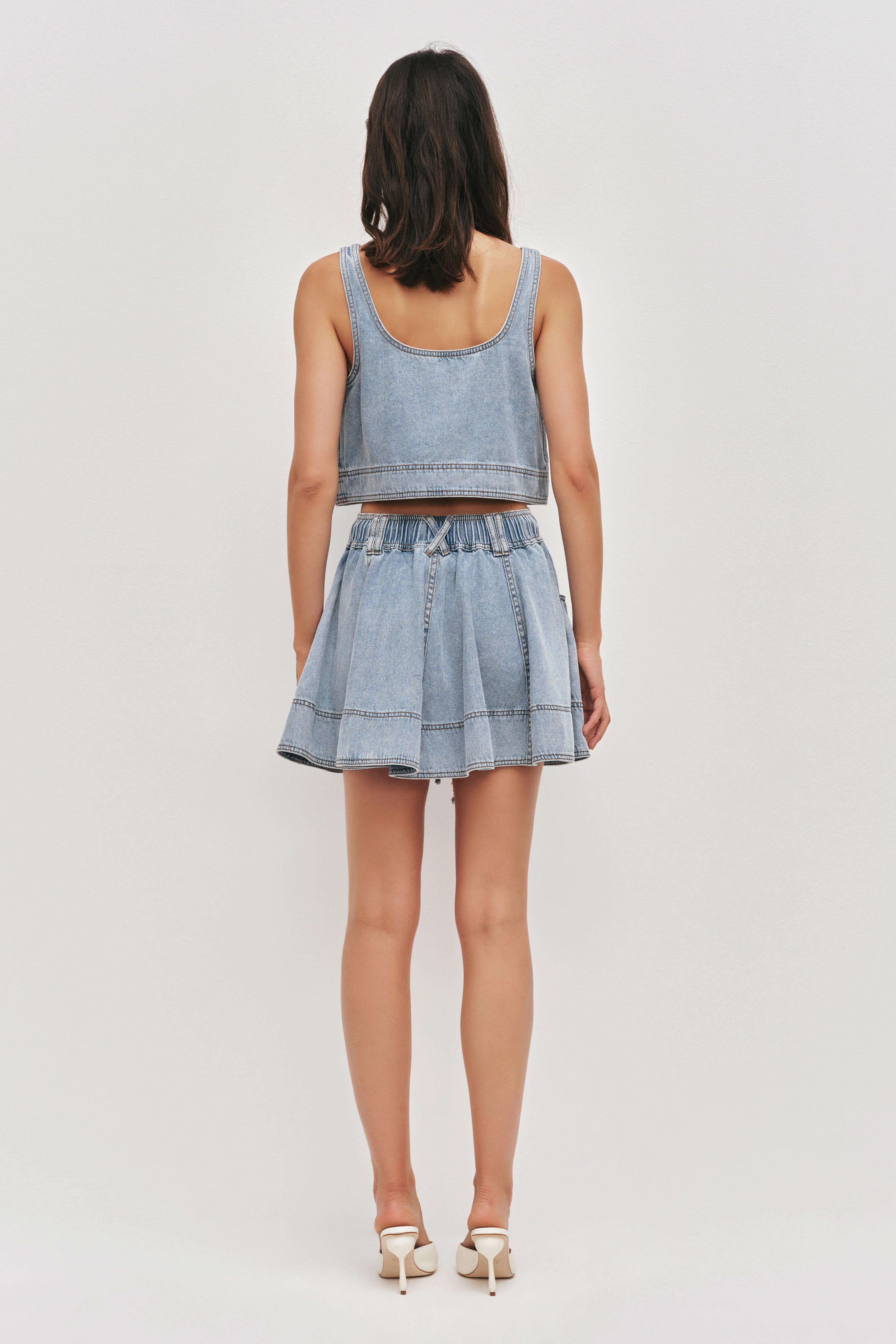 Cannes Denim Mini Skirt - Image 8
