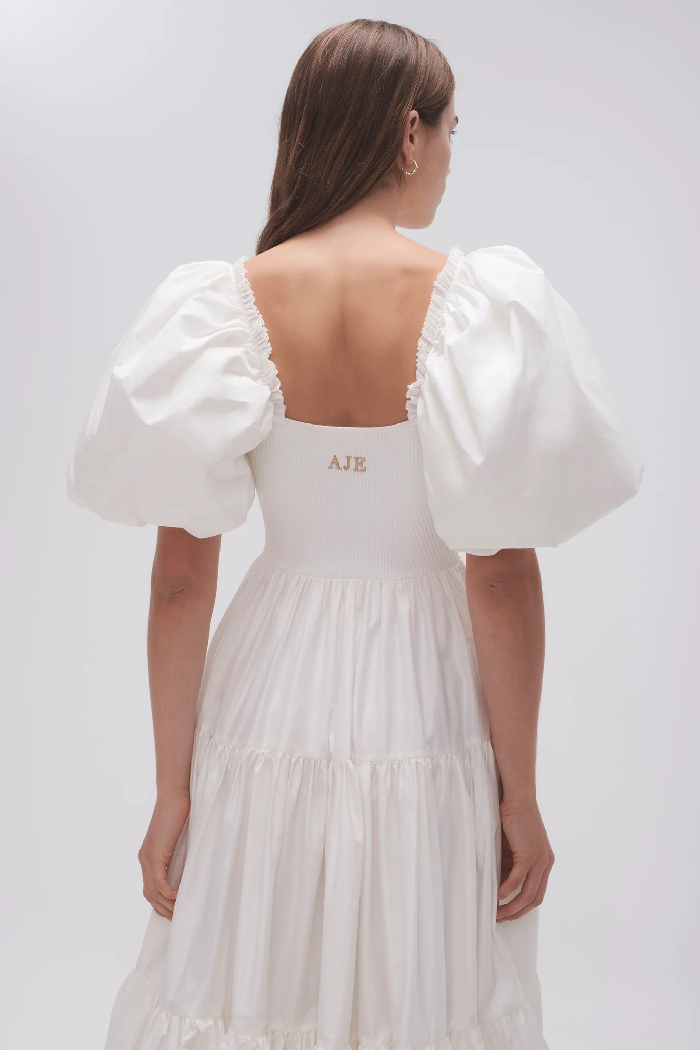 Casa Puff Sleeve Midi Dress - Image 4