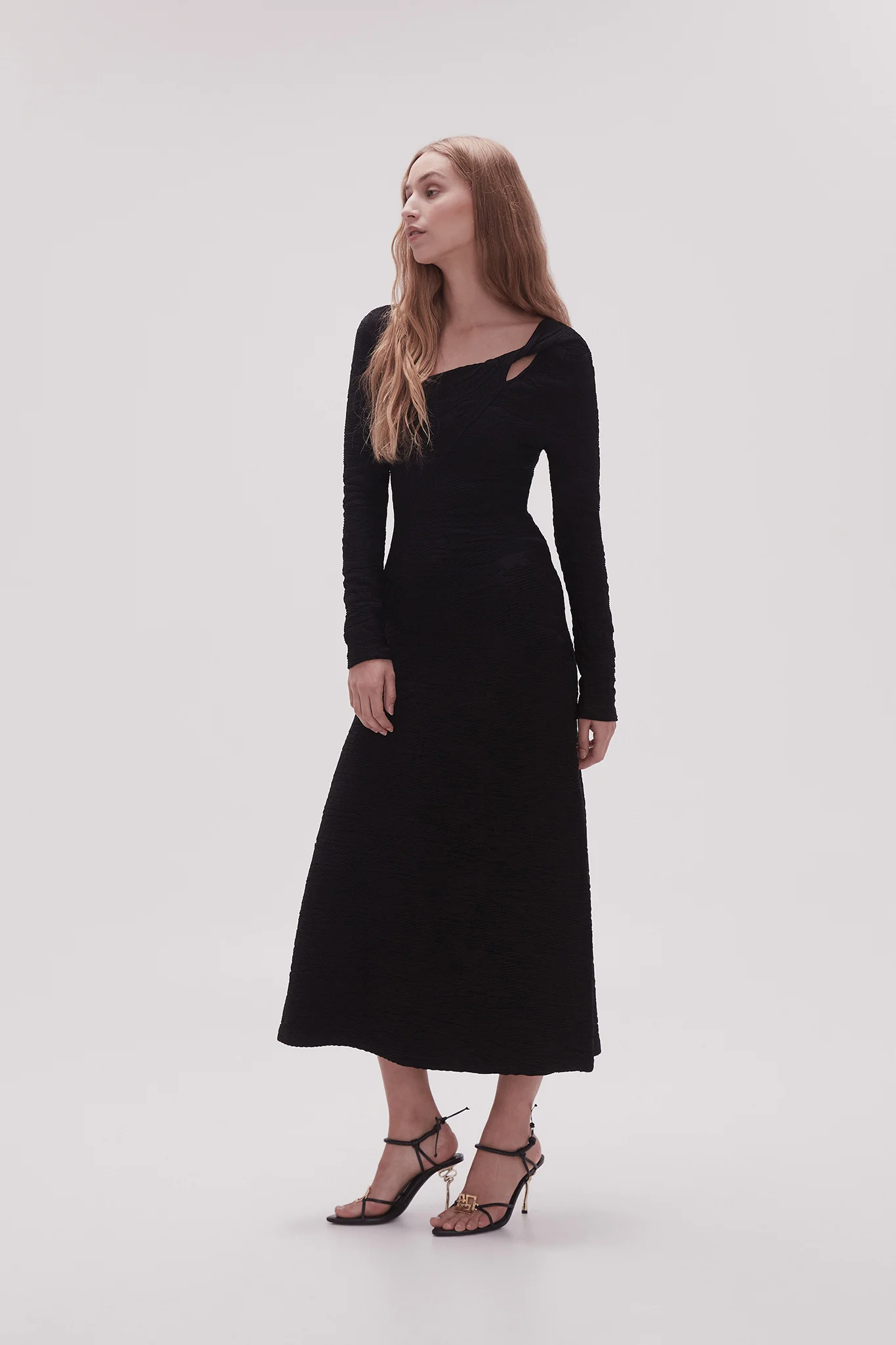 Celeste Twist Knit Midi Dress - Image 3