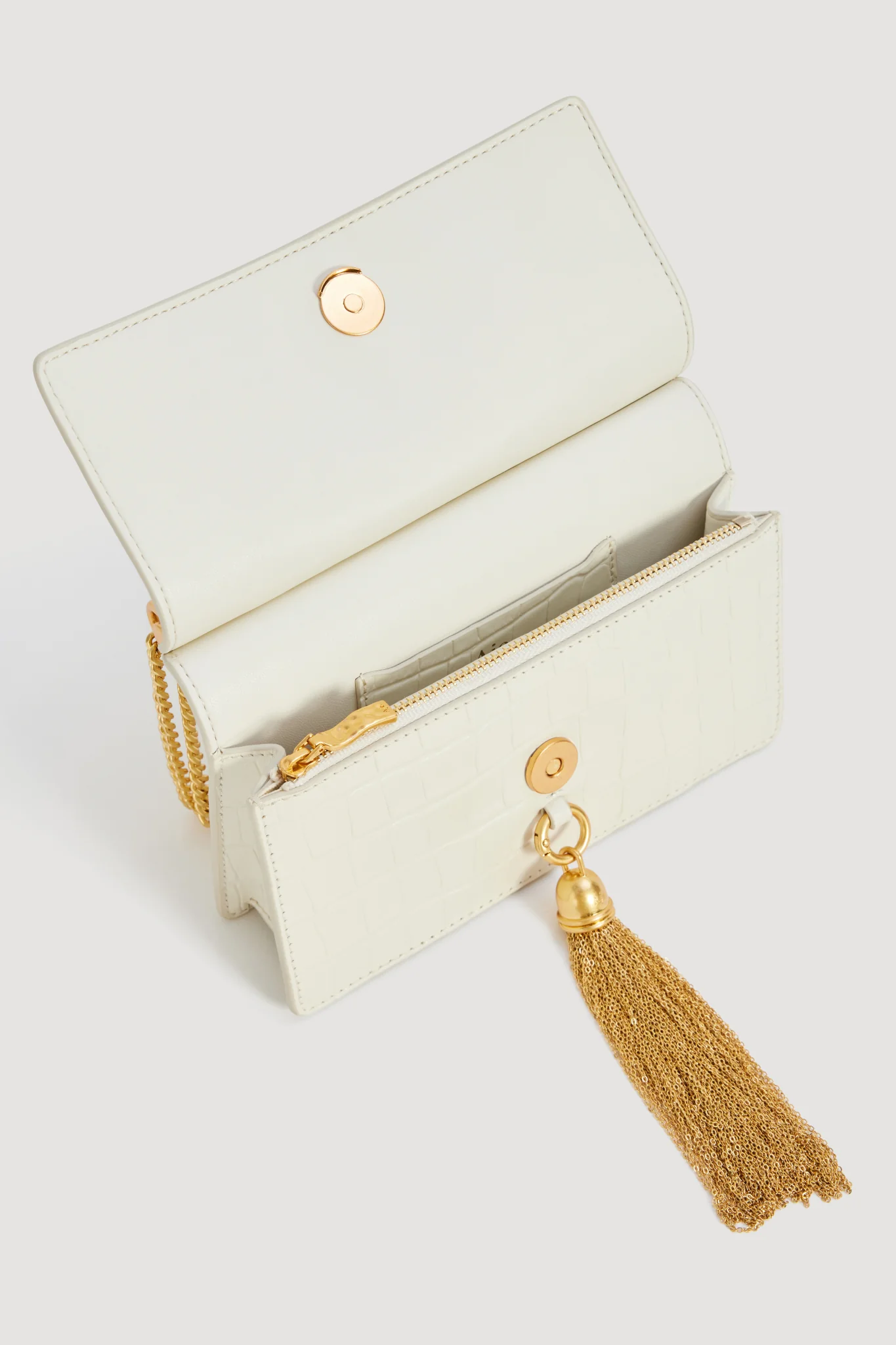 Celia Croc Emboss Clutch - Image 4